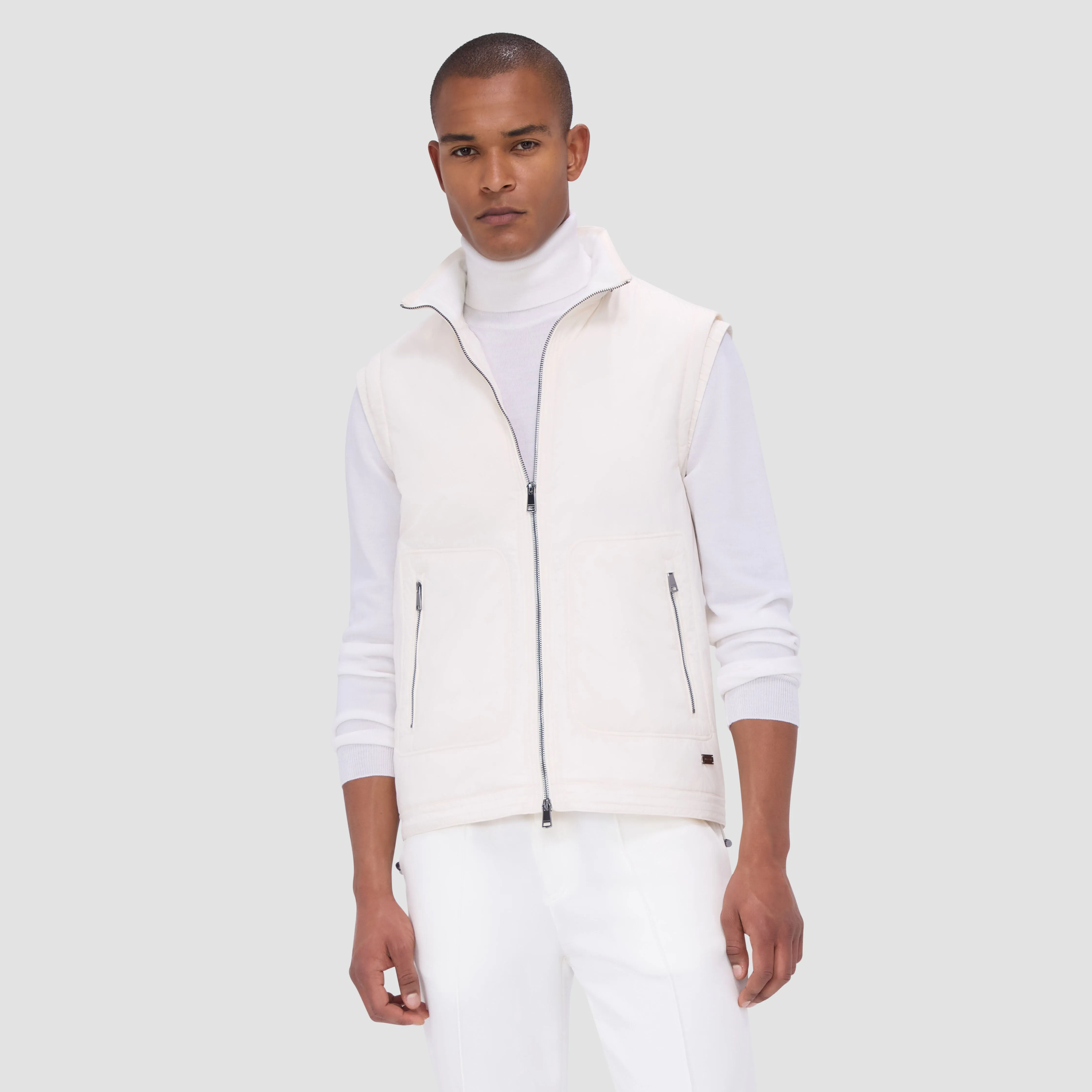 Performance Vest with Stow-Away Hood sold by Bugatchi product image thumbnail 2