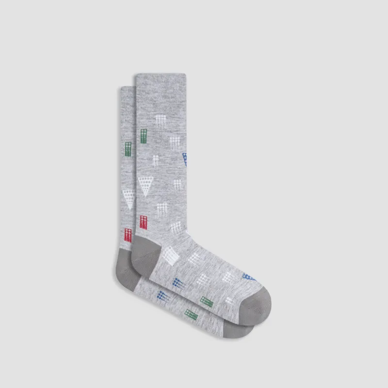 Abstract Mid-Calf Socks sold by Bugatchi