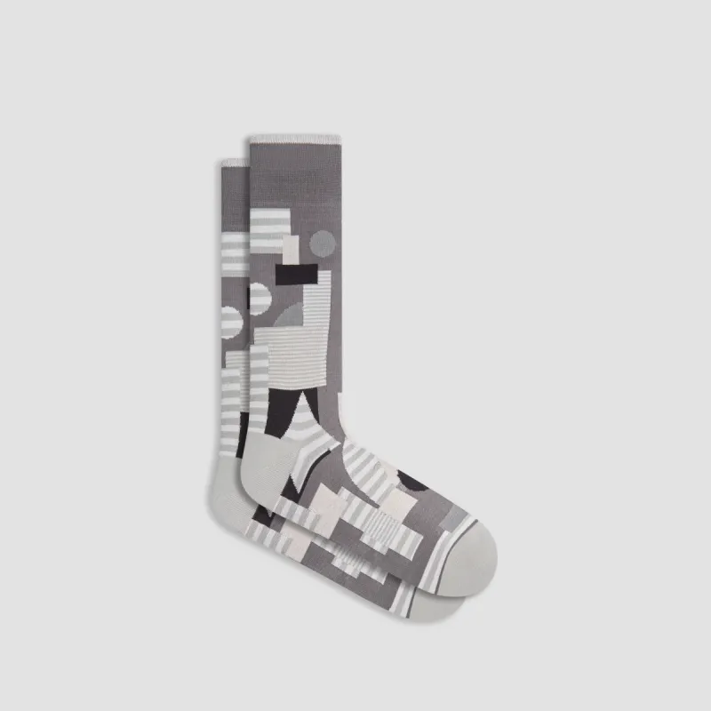 Abstract Mid-Calf Socks sold by Bugatchi