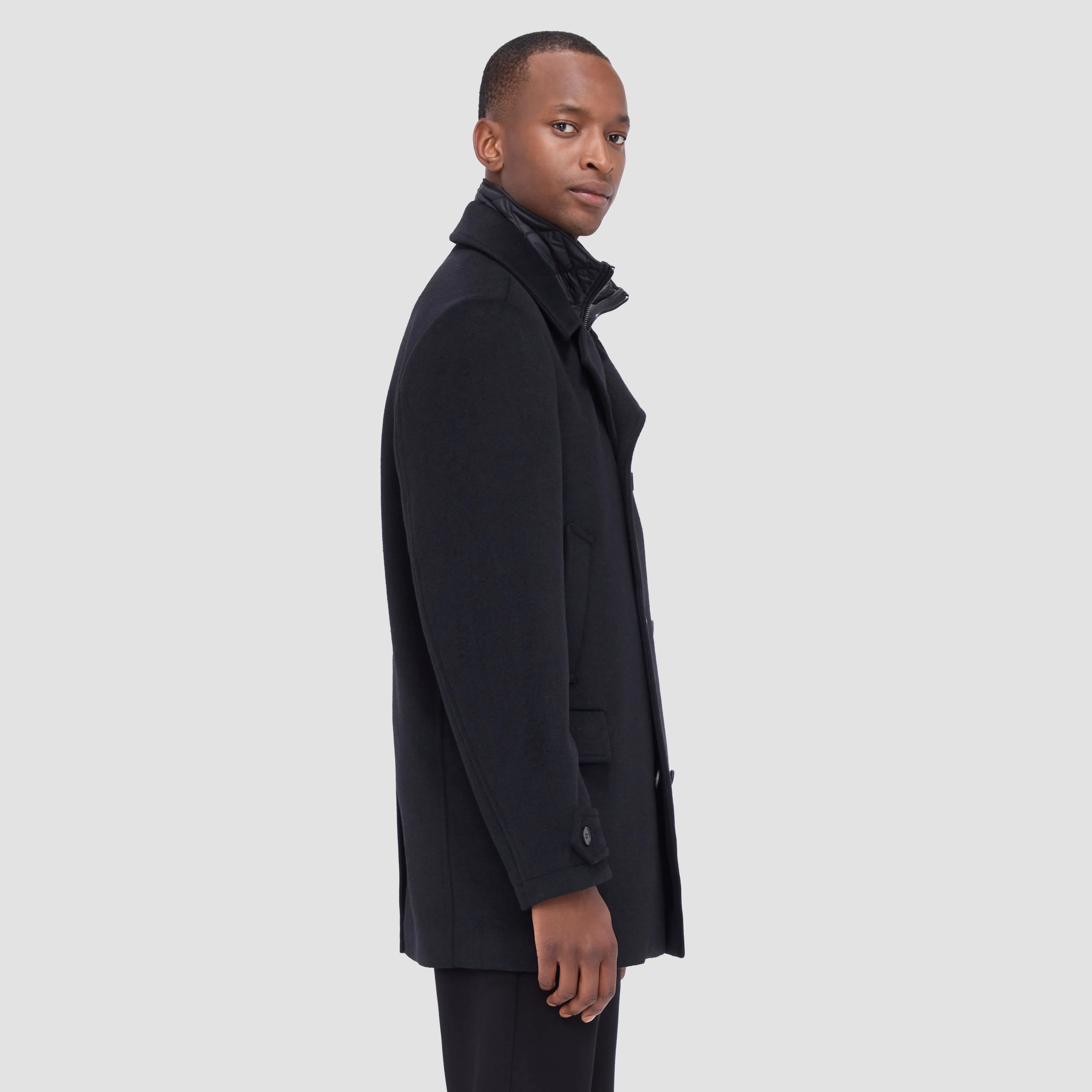Wool Peacoat with Detachable Bib sold by Bugatchi product image thumbnail 3