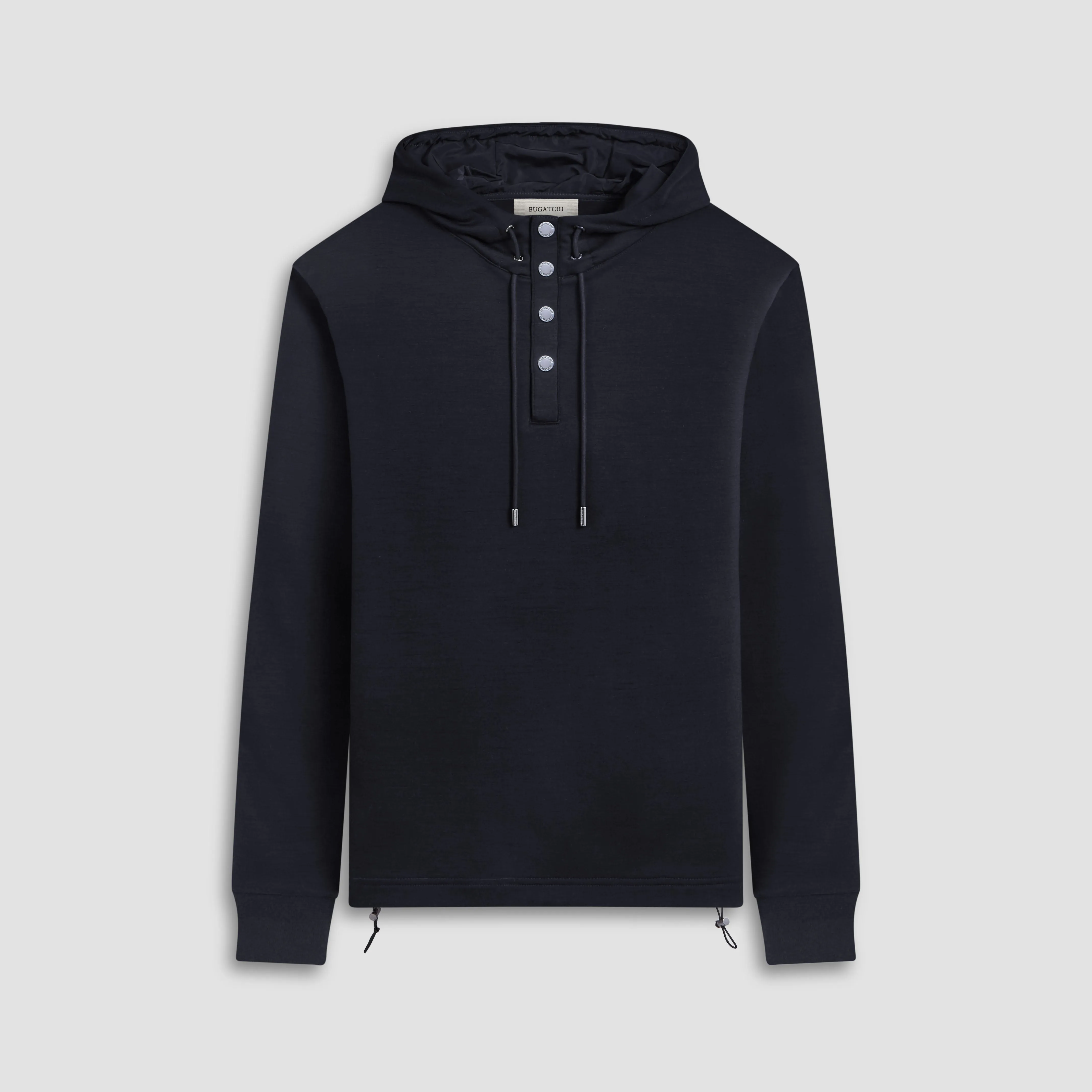Solid Quarter-Zip Pullover Hoodie sold by Bugatchi