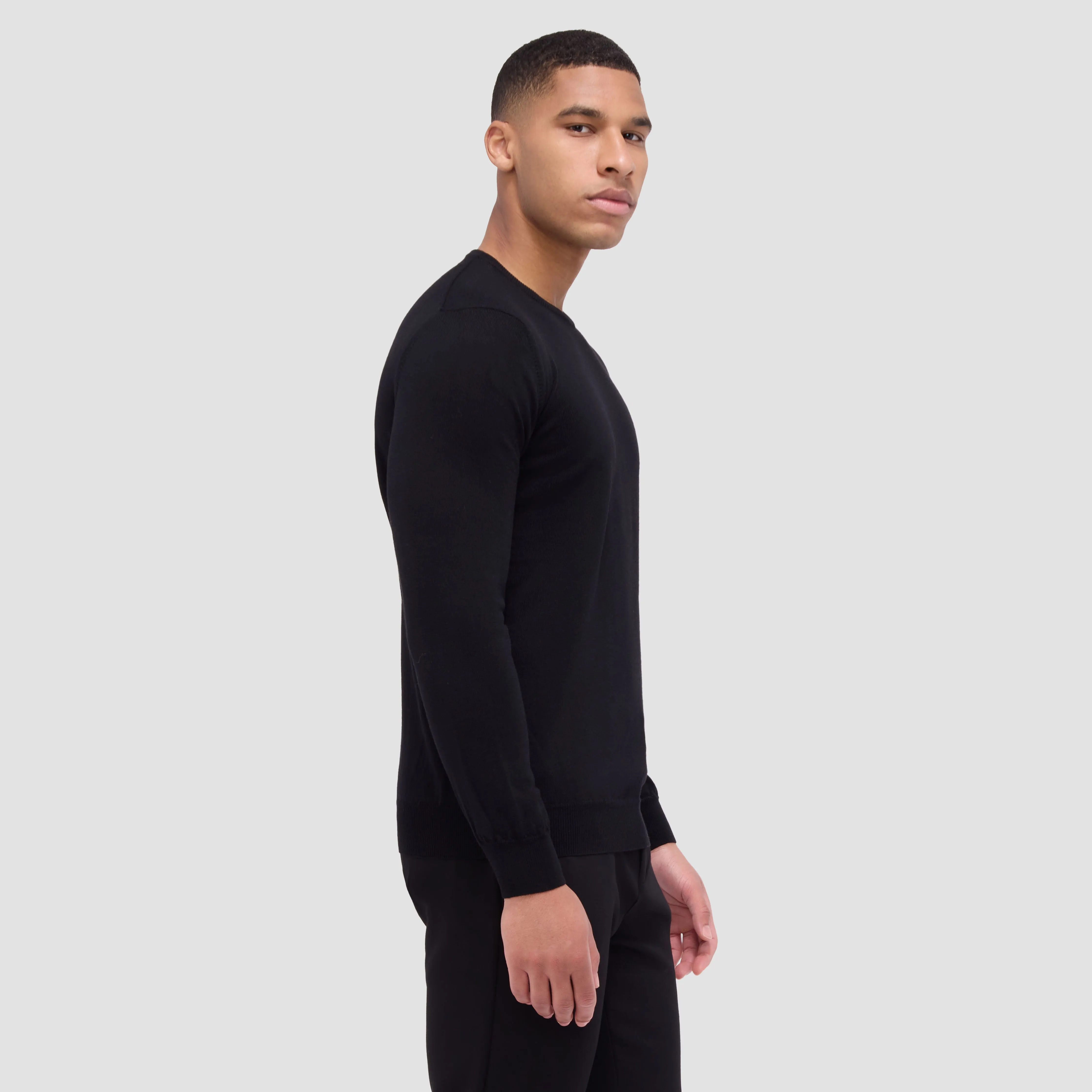Scott Crew Neck Super Merino Sweater sold by Bugatchi product image thumbnail 3