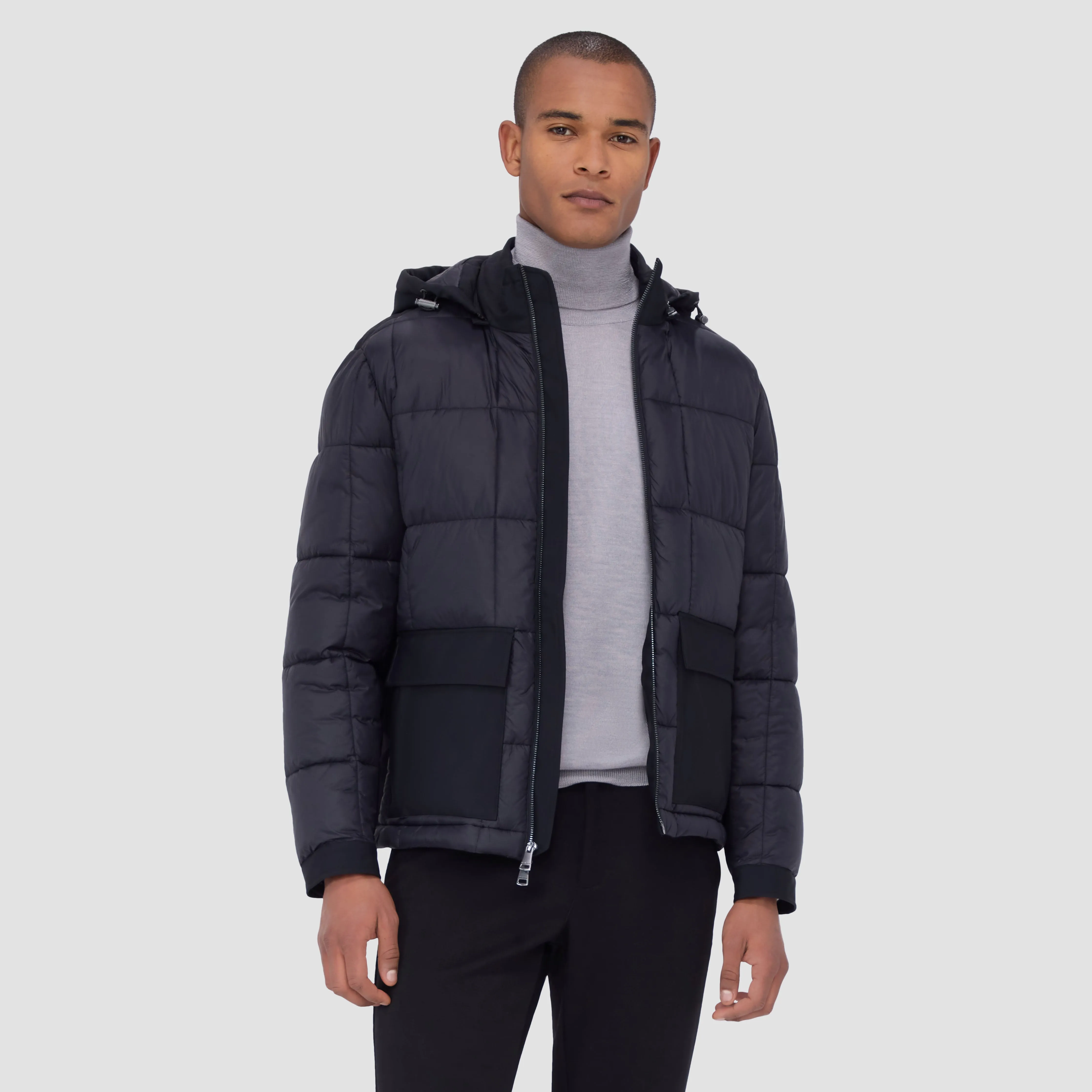 Quilted Anorak Jacket With Detachable Hood sold by Bugatchi product image thumbnail 2