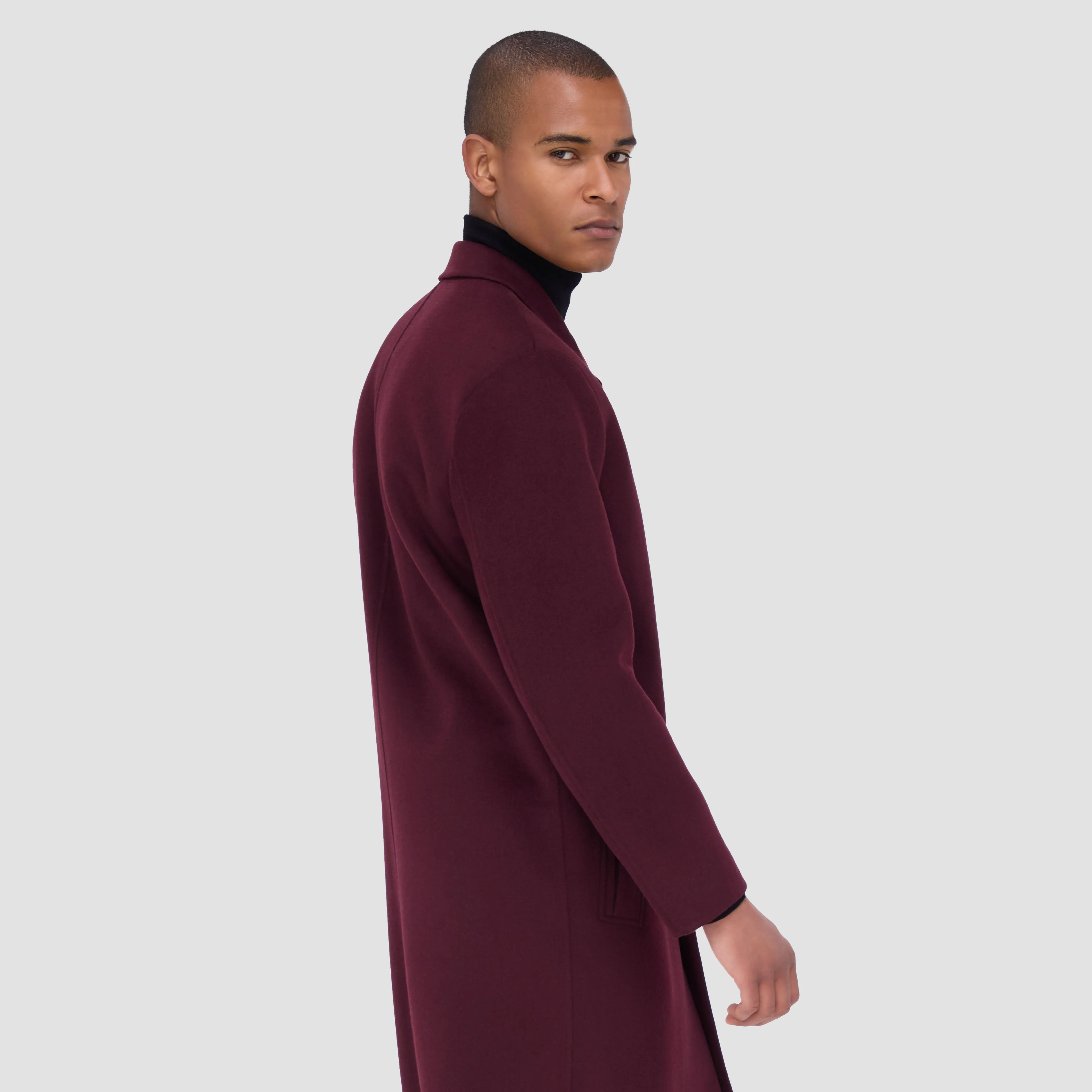 Full Length Wool Coat sold by Bugatchi product image thumbnail 4