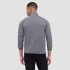 Diagonal Pinstripe Quarter-Zip Pullover sold by Bugatchi