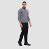 Diagonal Pinstripe Quarter-Zip Pullover sold by Bugatchi