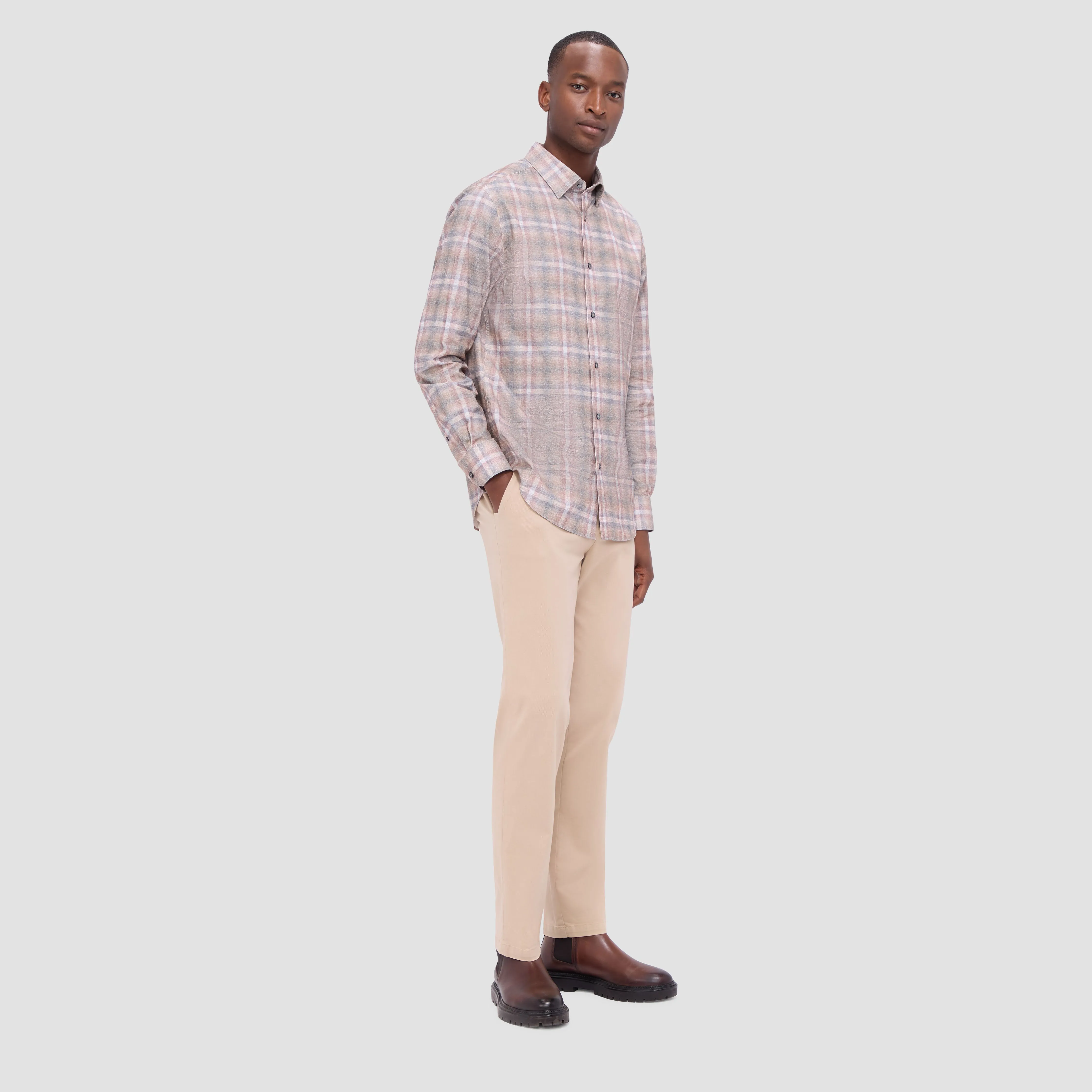 Karl Checkered Shirt sold by Bugatchi product image thumbnail 5