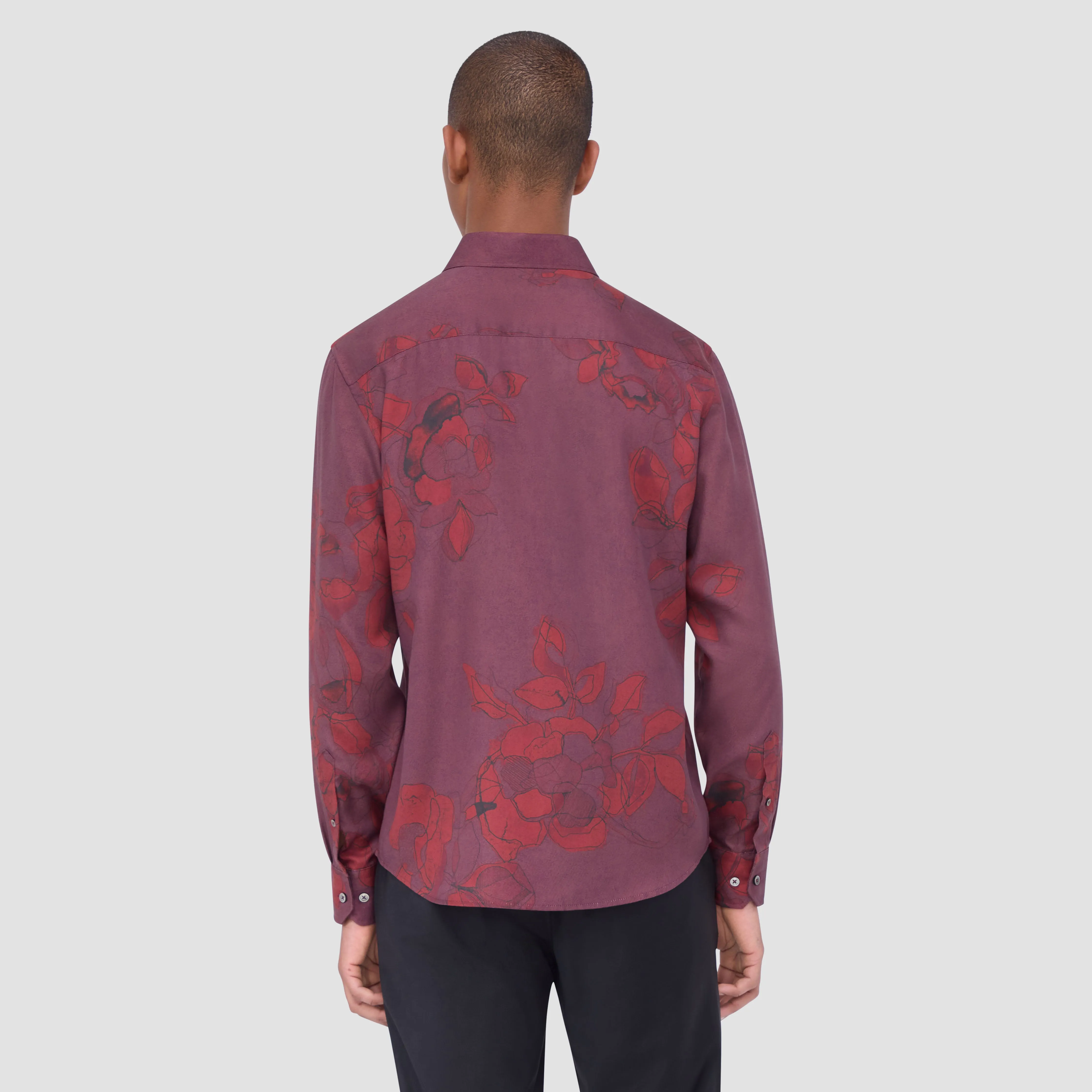 Julian Floral Shirt sold by Bugatchi product image thumbnail 4