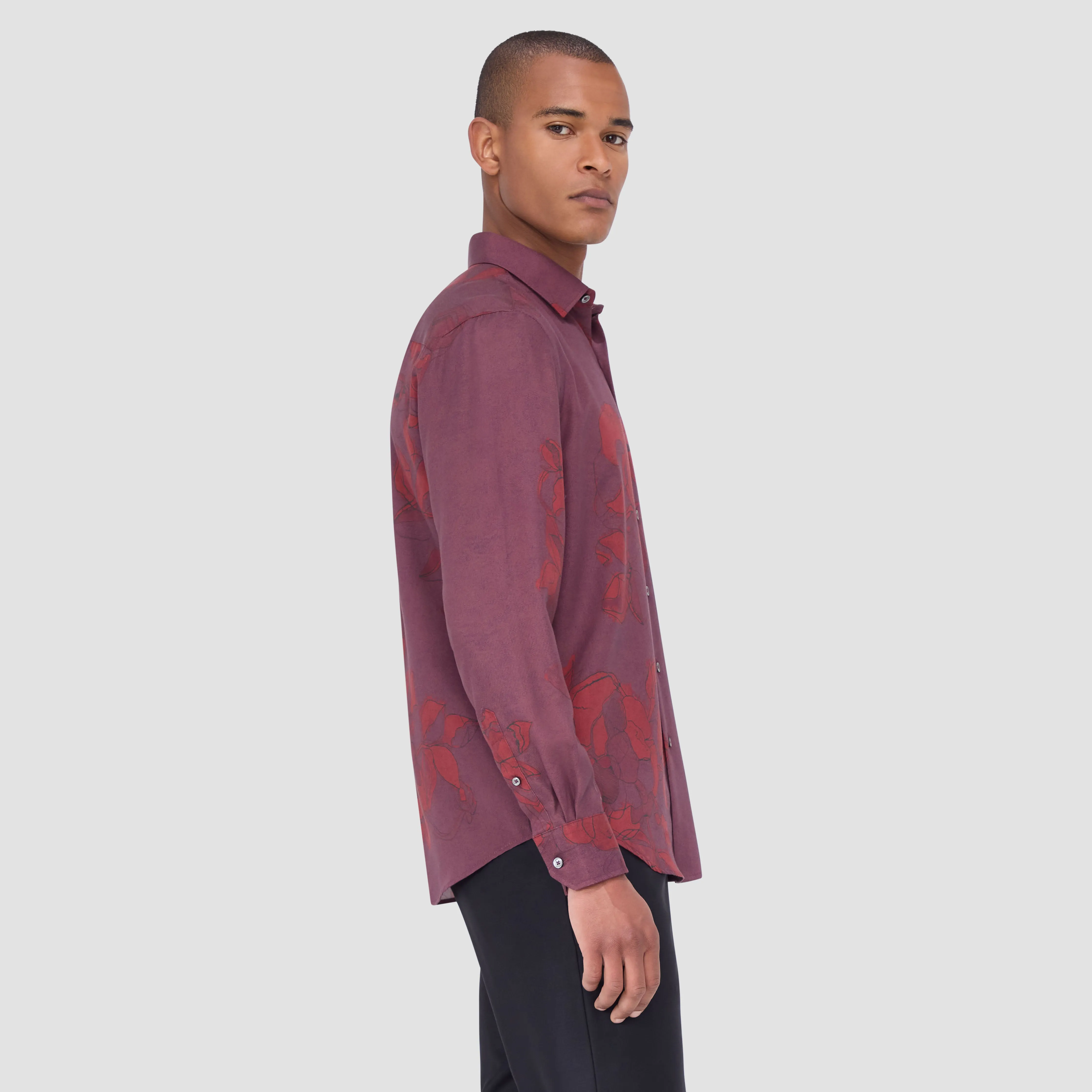 Julian Floral Shirt sold by Bugatchi product image thumbnail 3