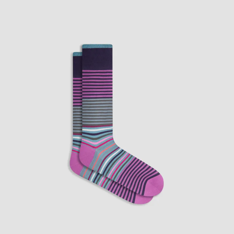 Striped Mid-Calf Socks sold by Bugatchi