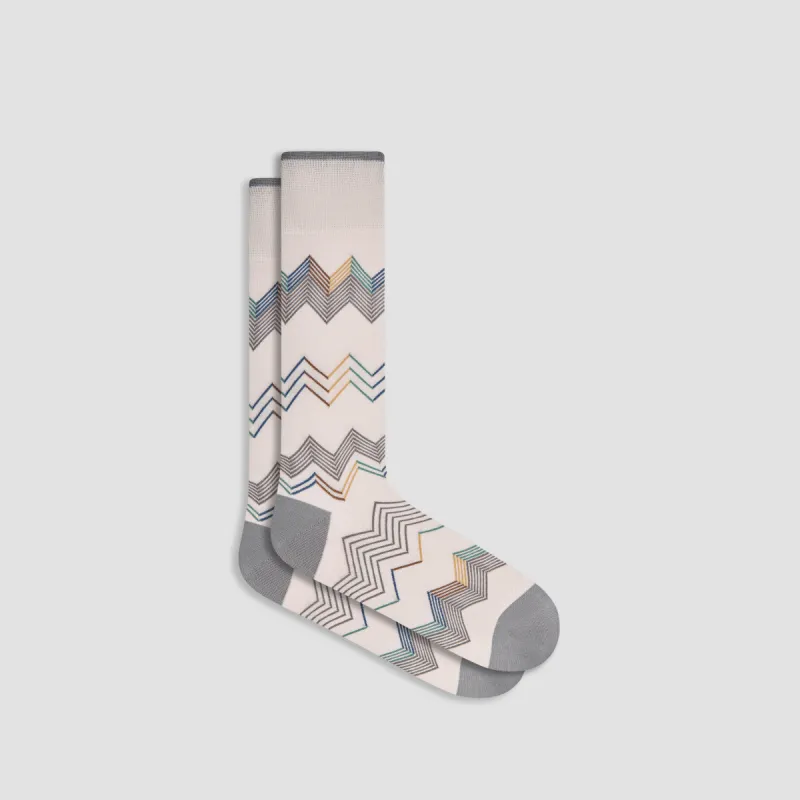 Chevron Stripe Mid-Calf Socks sold by Bugatchi