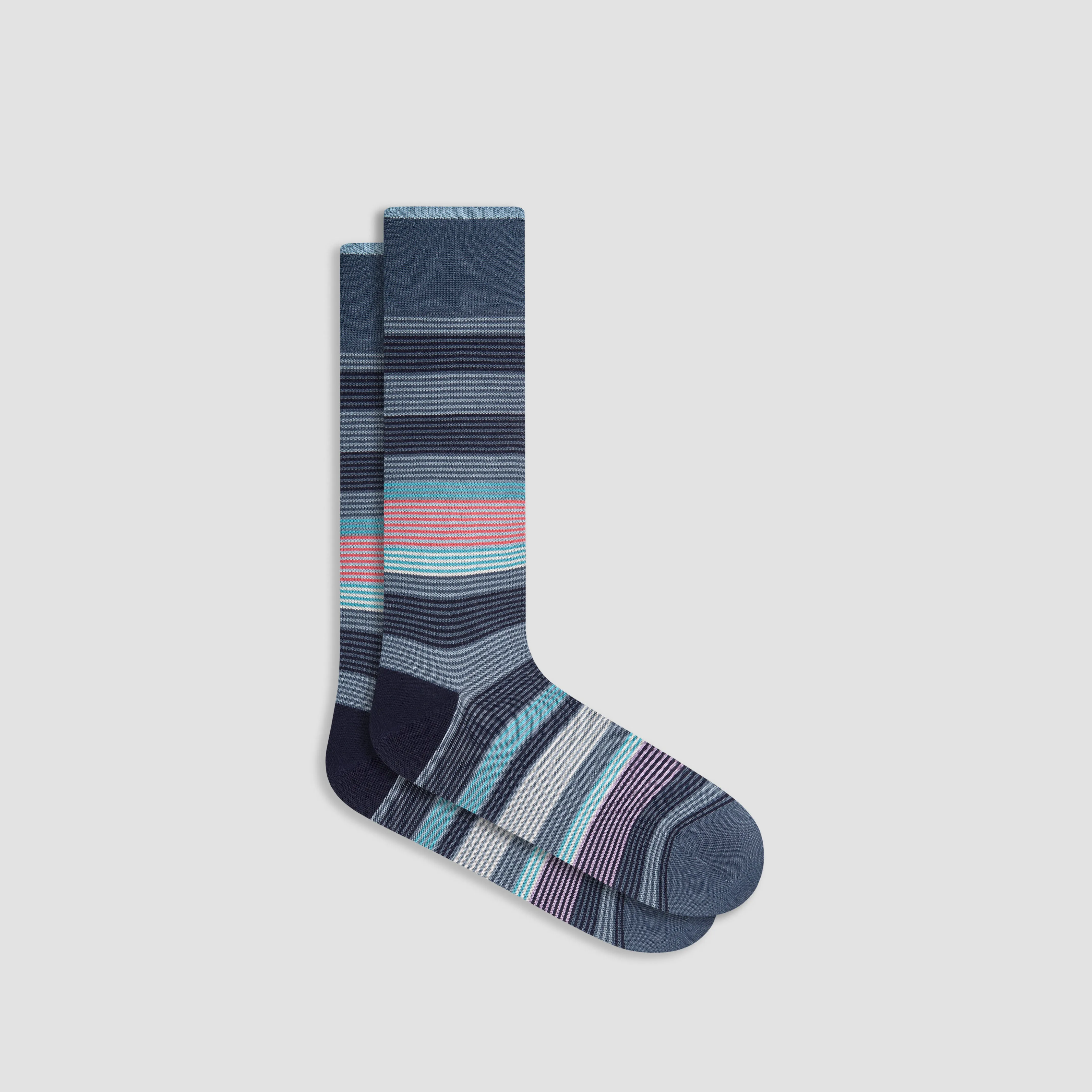 Striped Mid-Calf Socks sold by Bugatchi