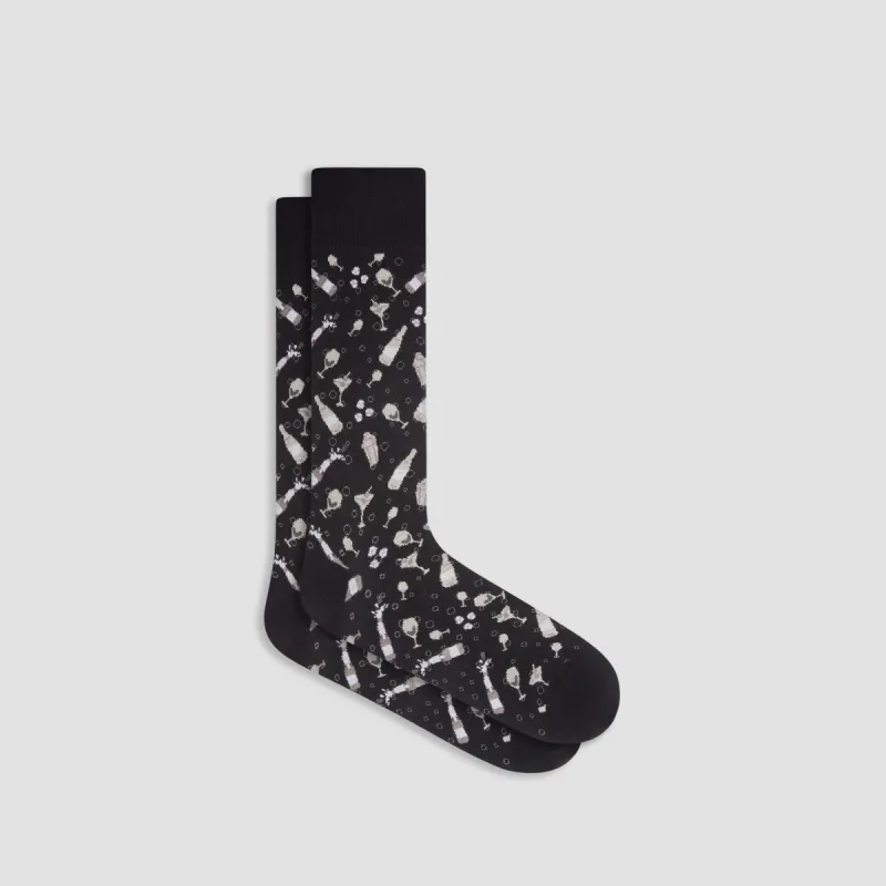 Cocktails Mid-Calf Socks sold by Bugatchi