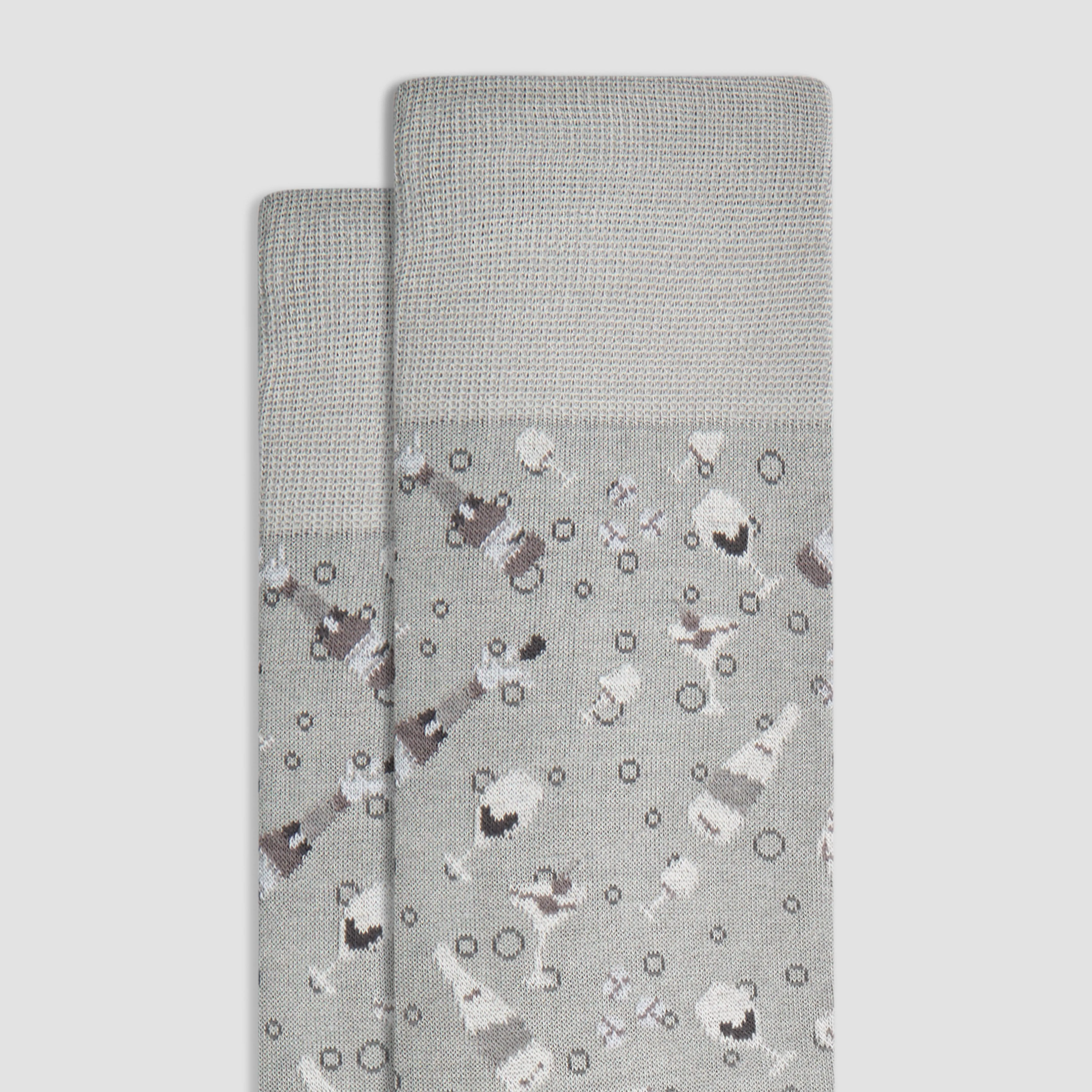 Cocktails Mid-Calf Socks sold by Bugatchi product image thumbnail 2