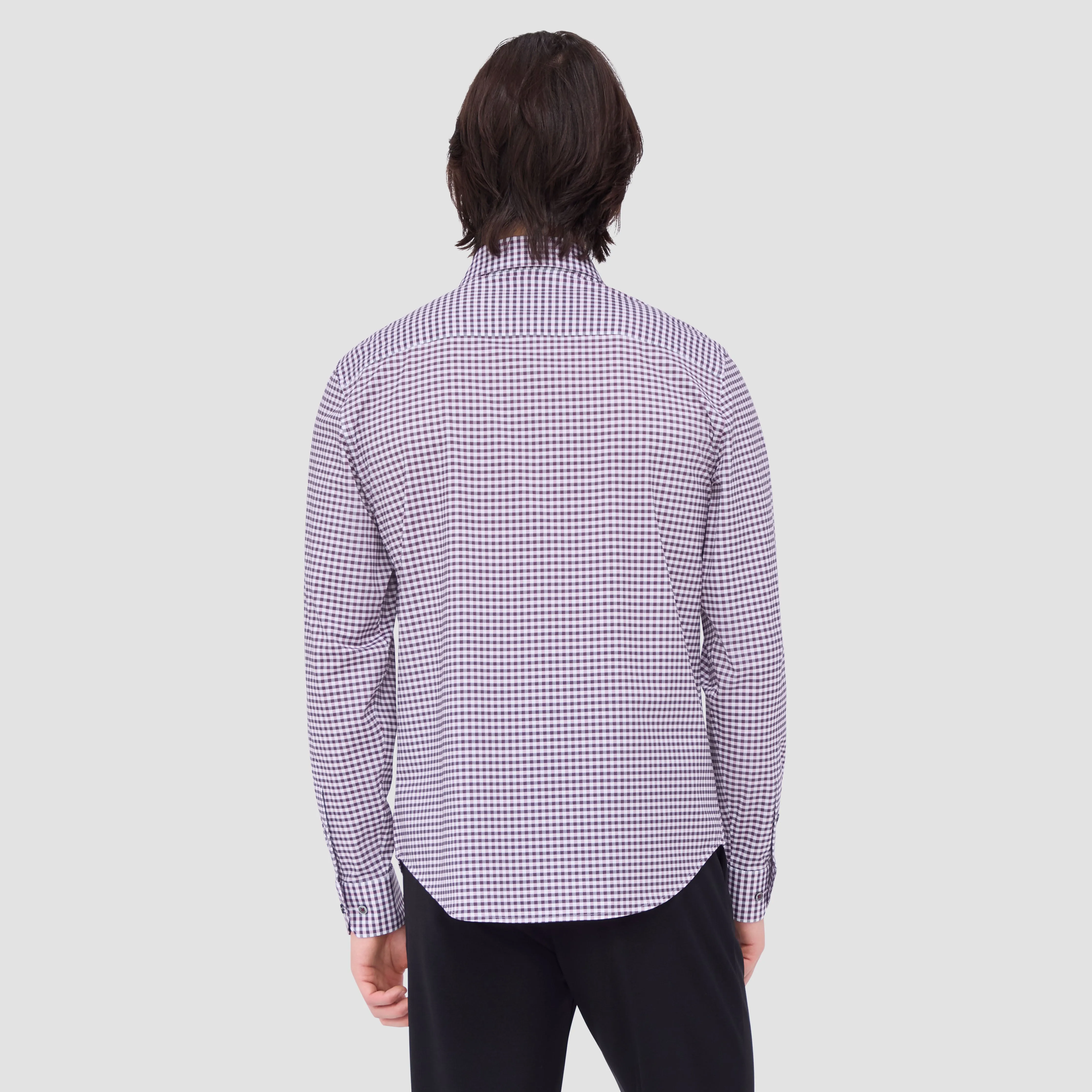 James Gingham OoohCotton Shirt sold by Bugatchi product image thumbnail 5