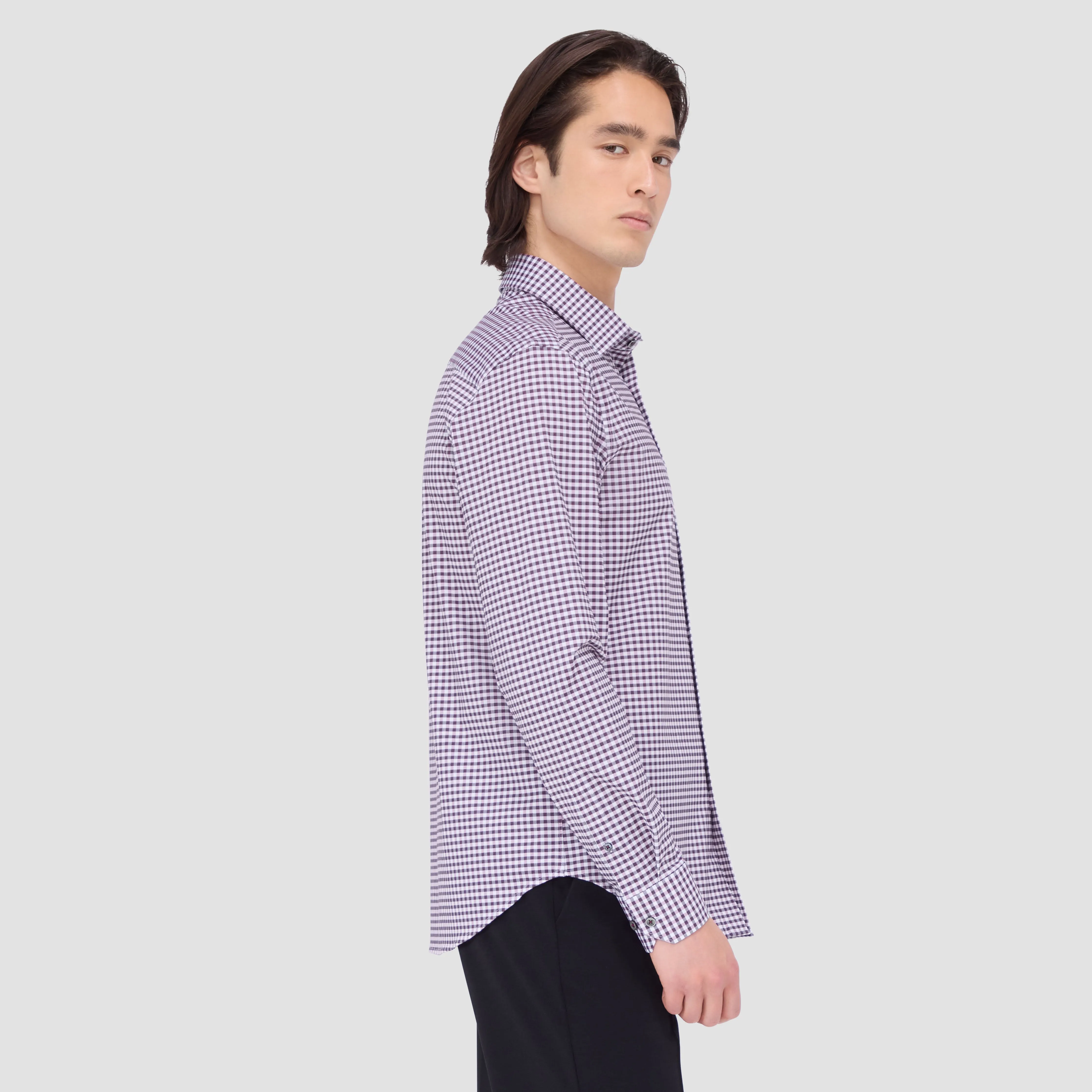 James Gingham OoohCotton Shirt sold by Bugatchi product image thumbnail 4