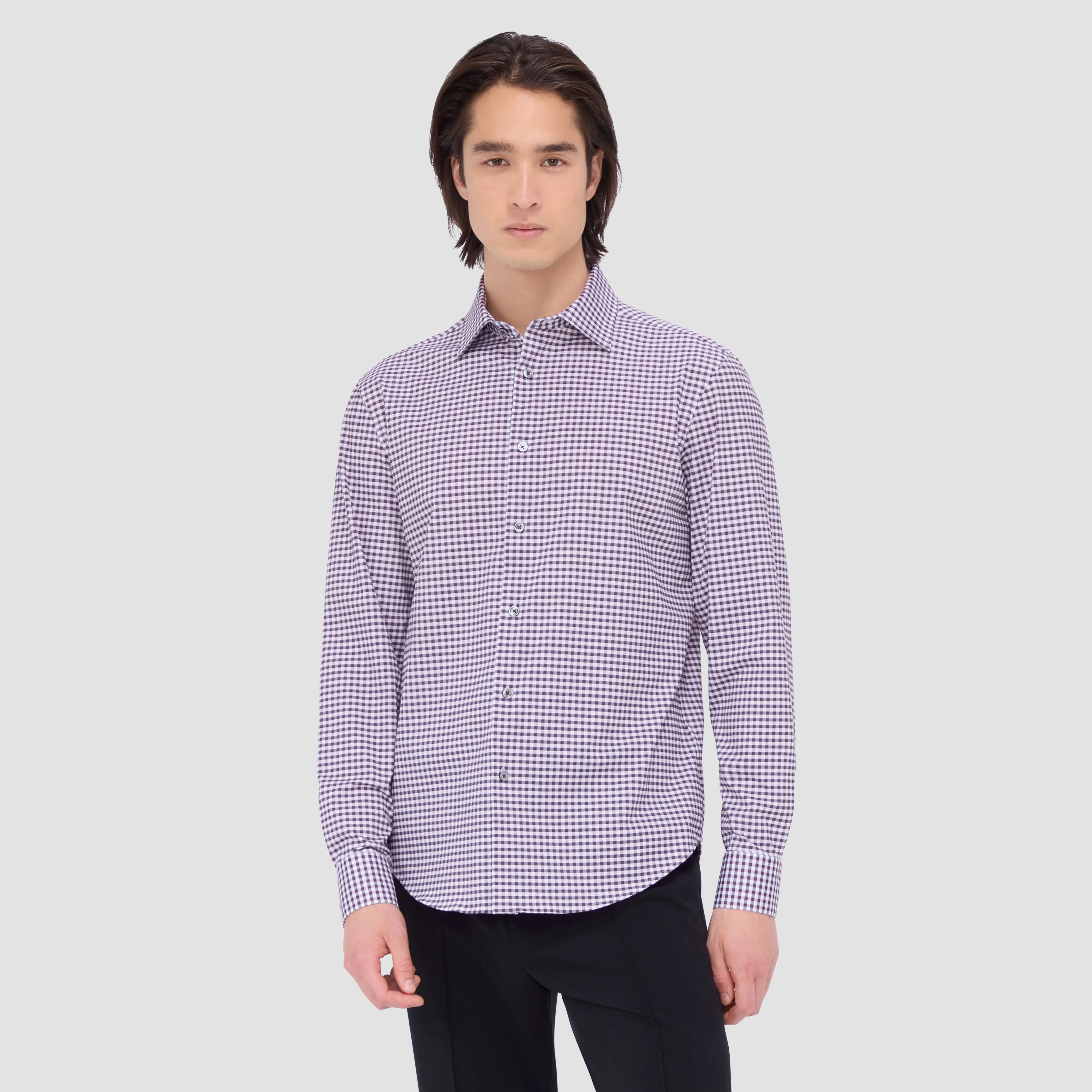 James Gingham OoohCotton Shirt sold by Bugatchi product image thumbnail 3