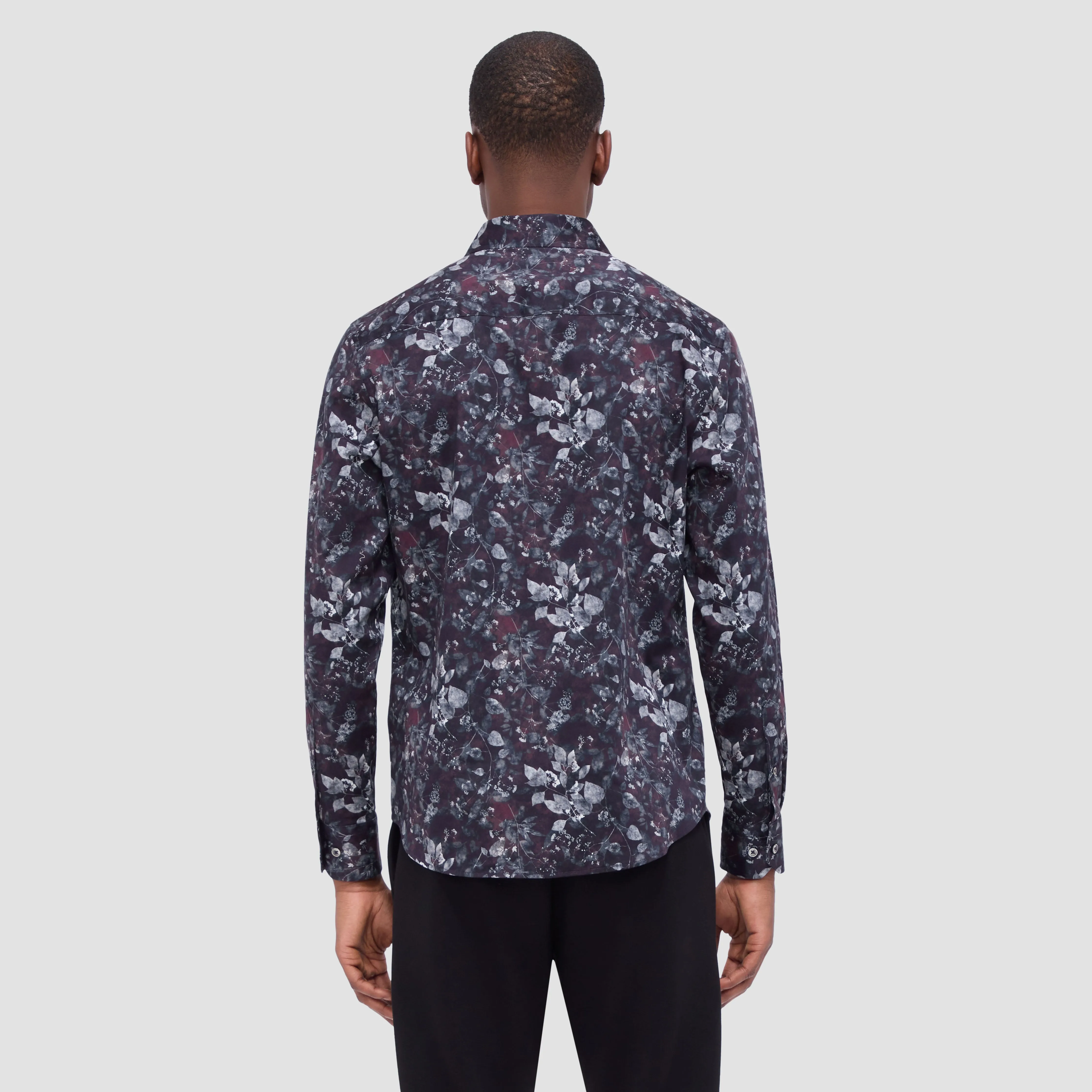 Julian Leaf Print Shirt sold by Bugatchi product image thumbnail 5