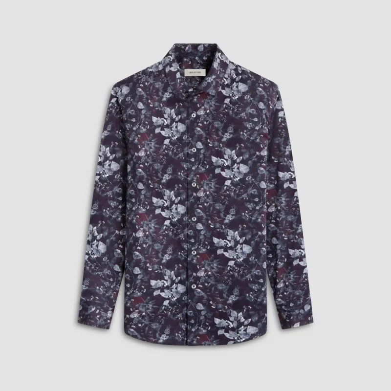 Julian Leaf Print Shirt sold by Bugatchi