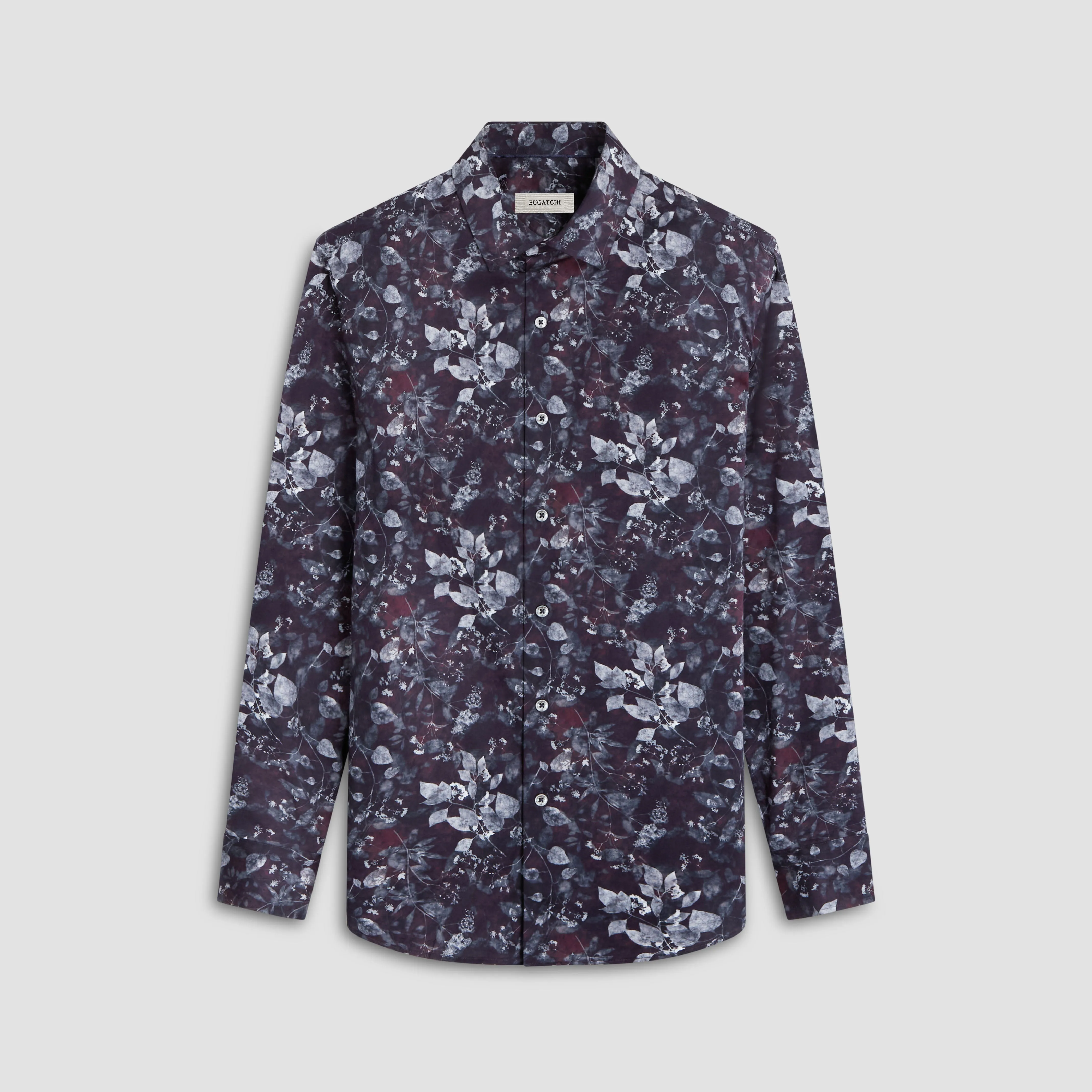 Julian Leaf Print Shirt sold by Bugatchi product image thumbnail 2