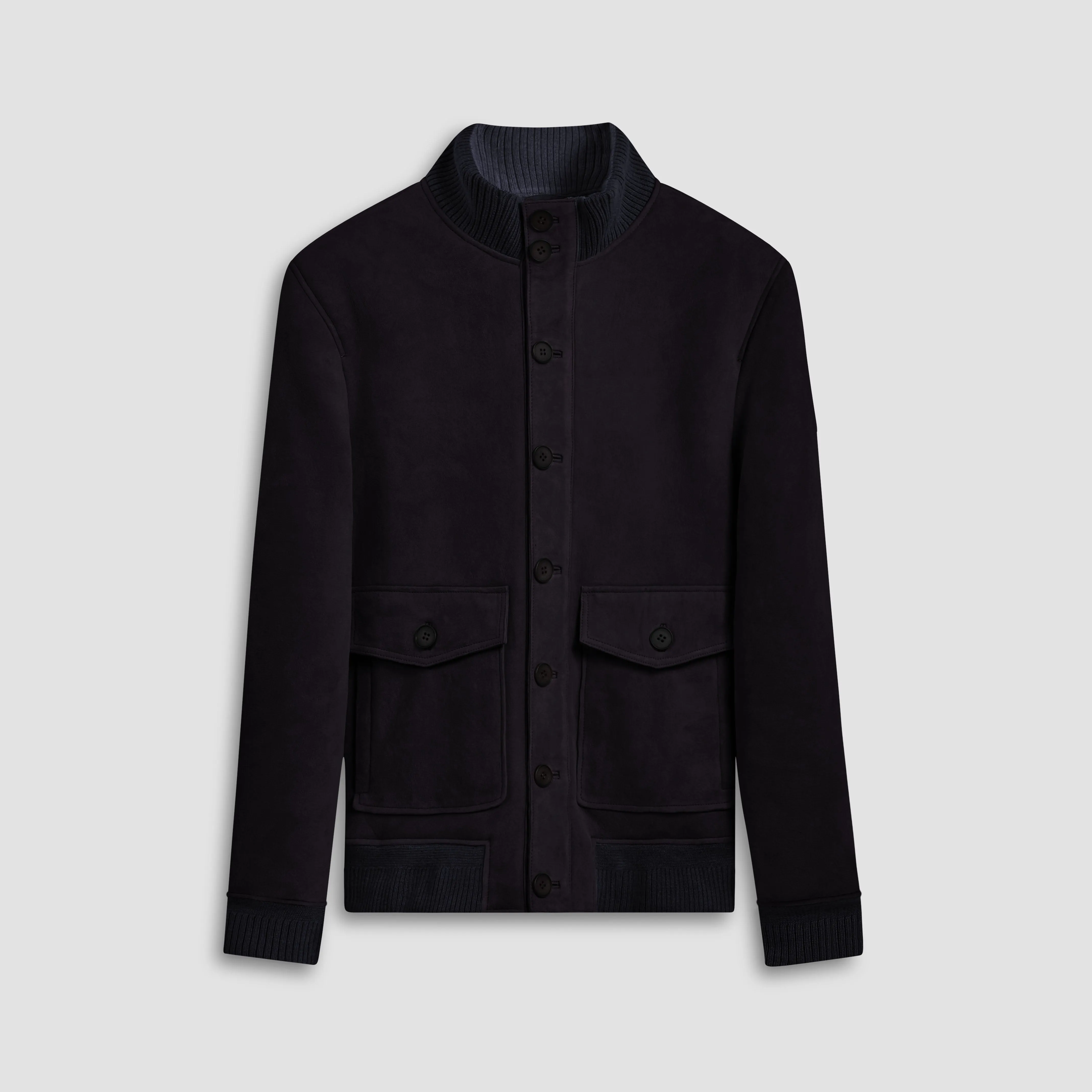 Shearling Lined Suede Jacket sold by Bugatchi product image thumbnail 2
