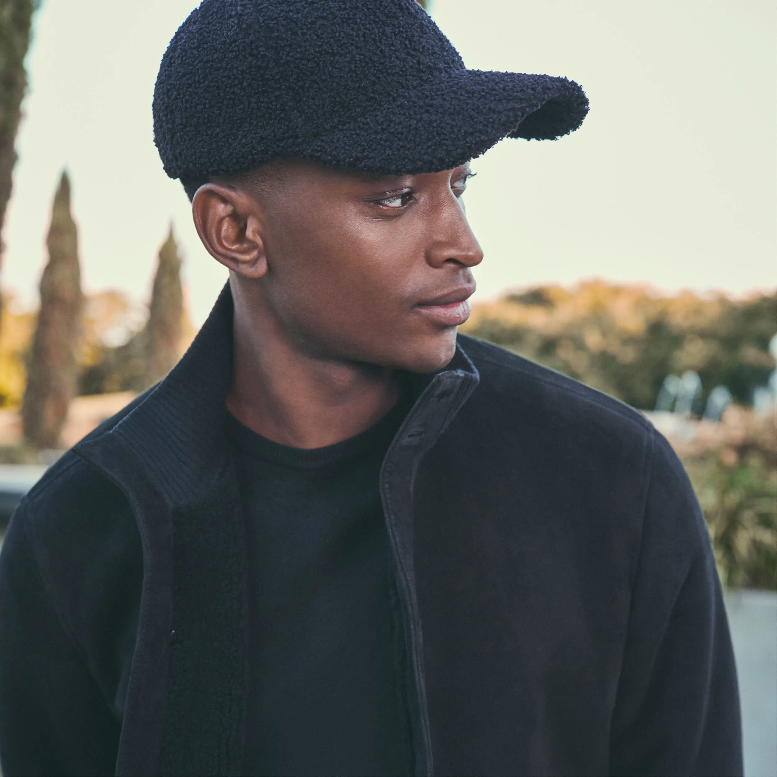 Shearling Lined Suede Jacket sold by Bugatchi