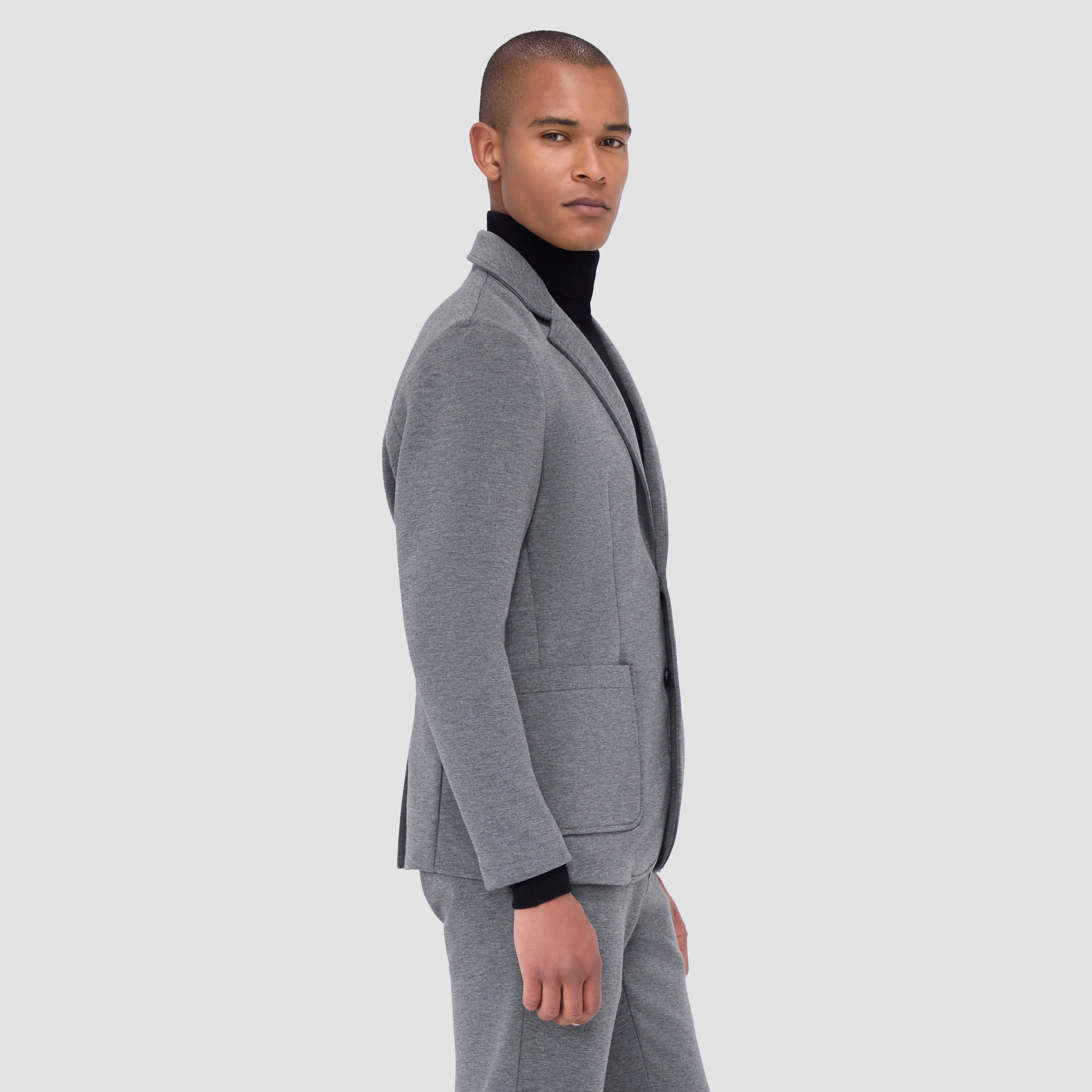 Soft Touch Two Button Knit Blazer sold by Bugatchi product image thumbnail 3