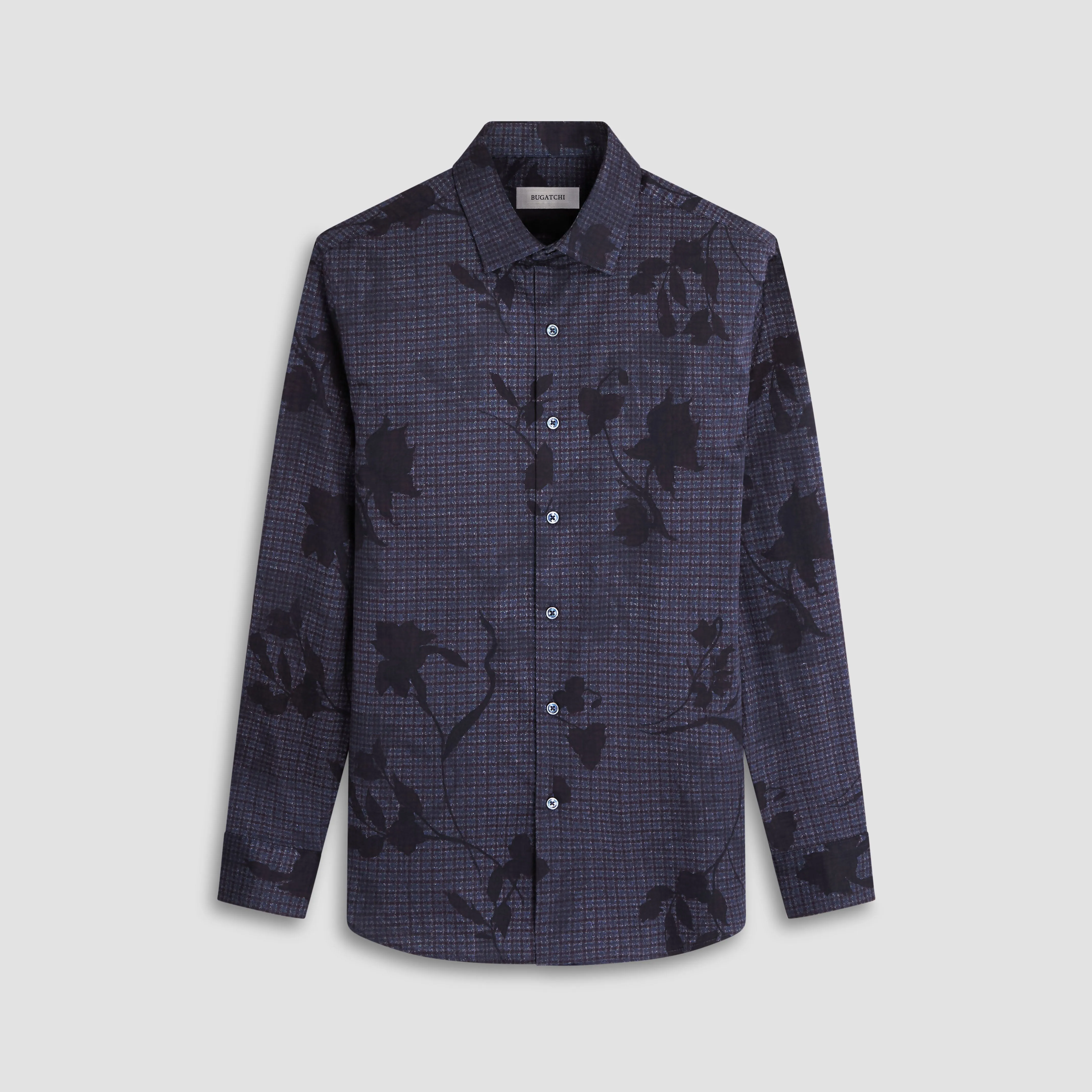 Julian Checkered Floral Shirt sold by Bugatchi