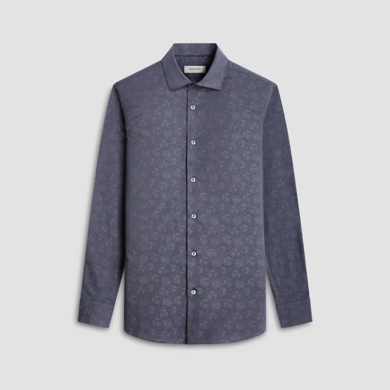 Axel Tonal Floral Jacquard Shirt sold by Bugatchi