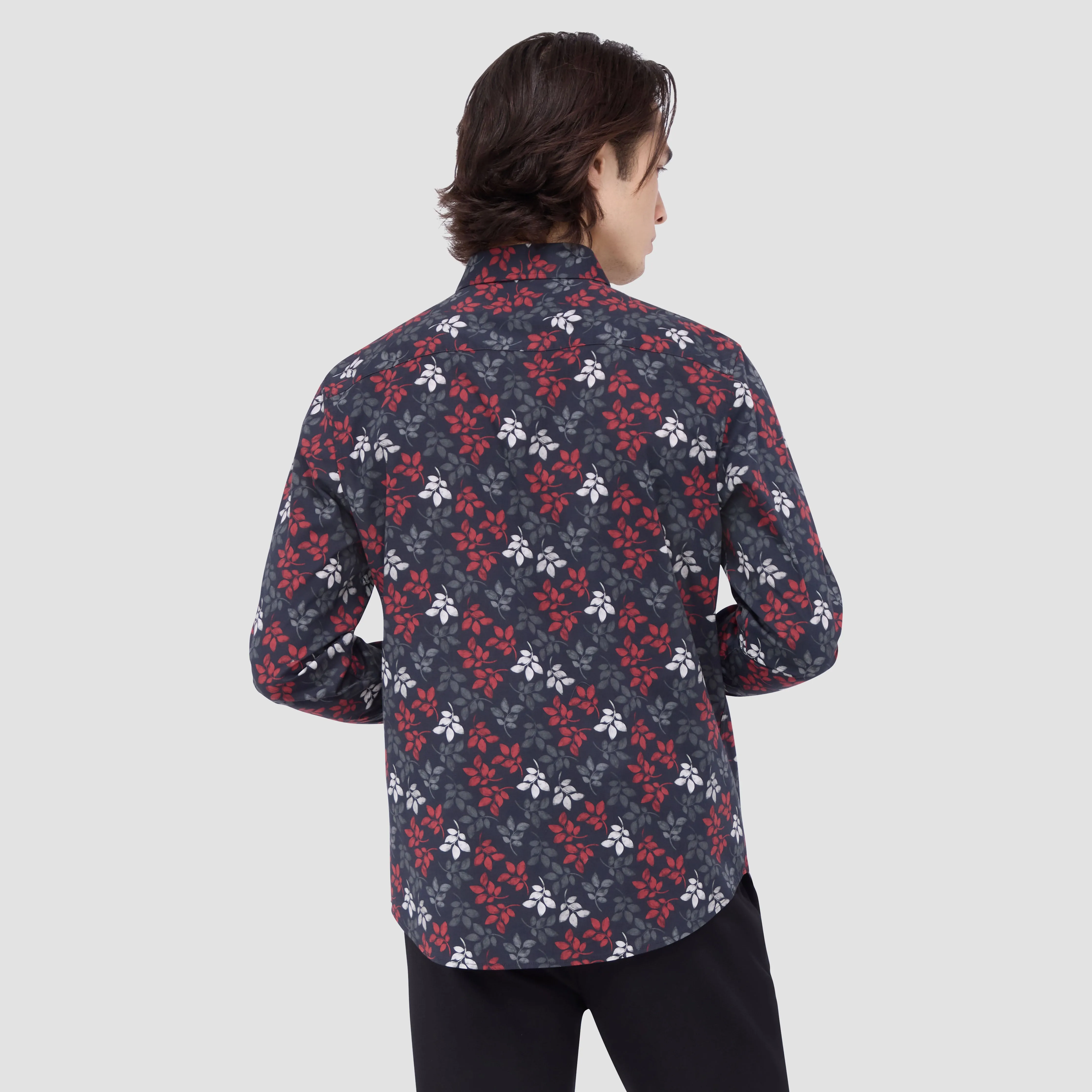 Julian Leaf Print Shirt sold by Bugatchi product image thumbnail 4