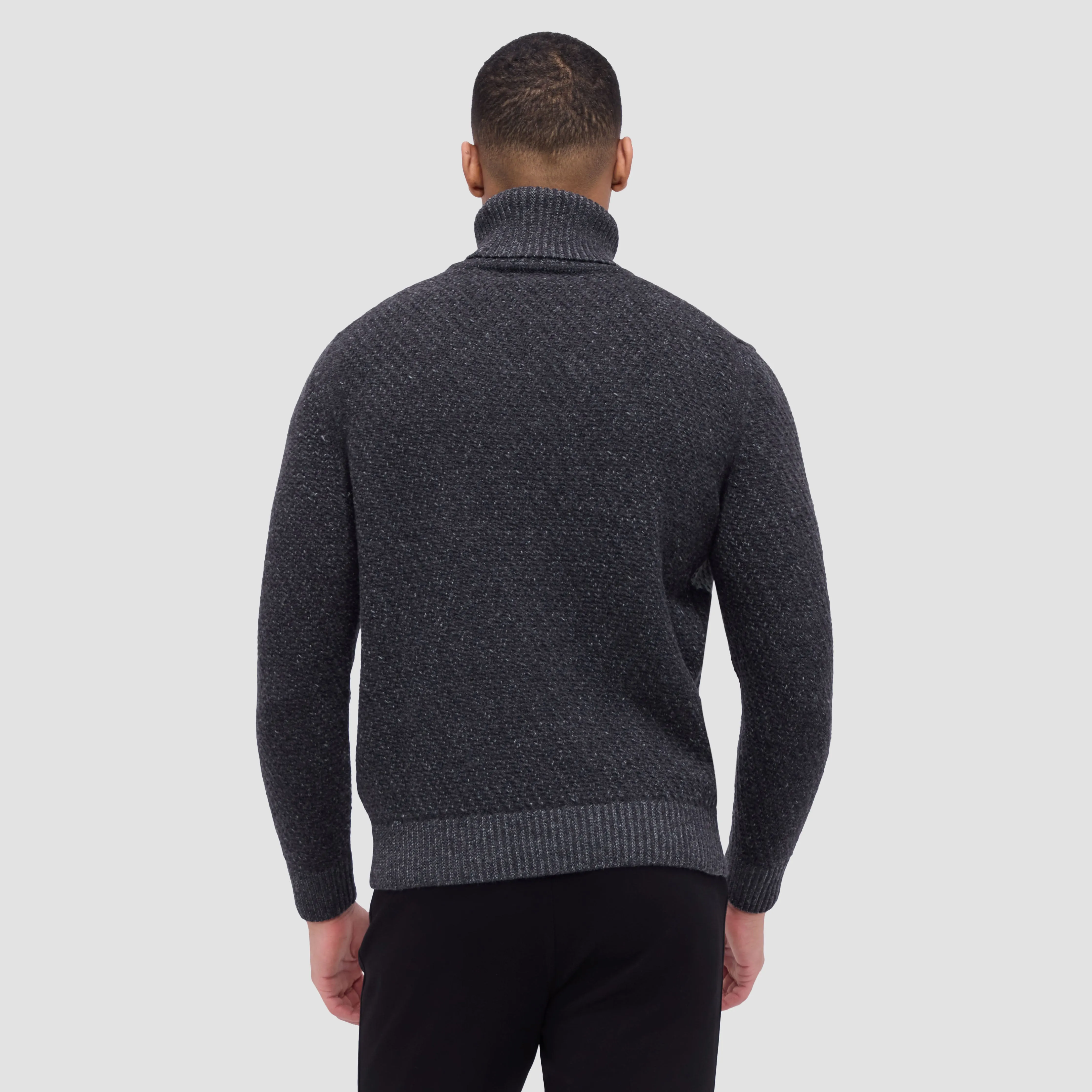 Mixed Stitch Turtleneck Sweater sold by Bugatchi product image thumbnail 4