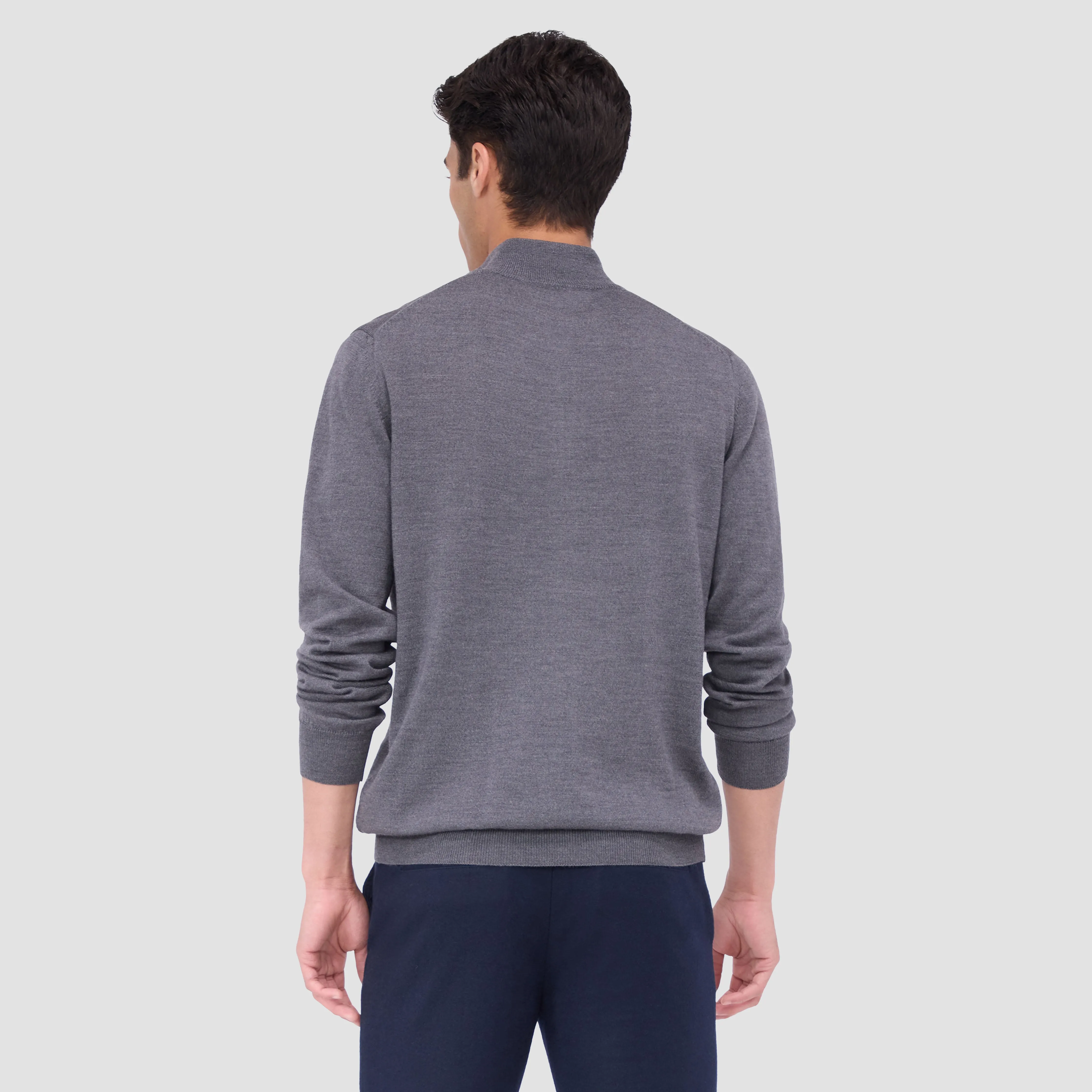 Spencer Quarter-Zip Super Merino Sweater sold by Bugatchi product image thumbnail 4