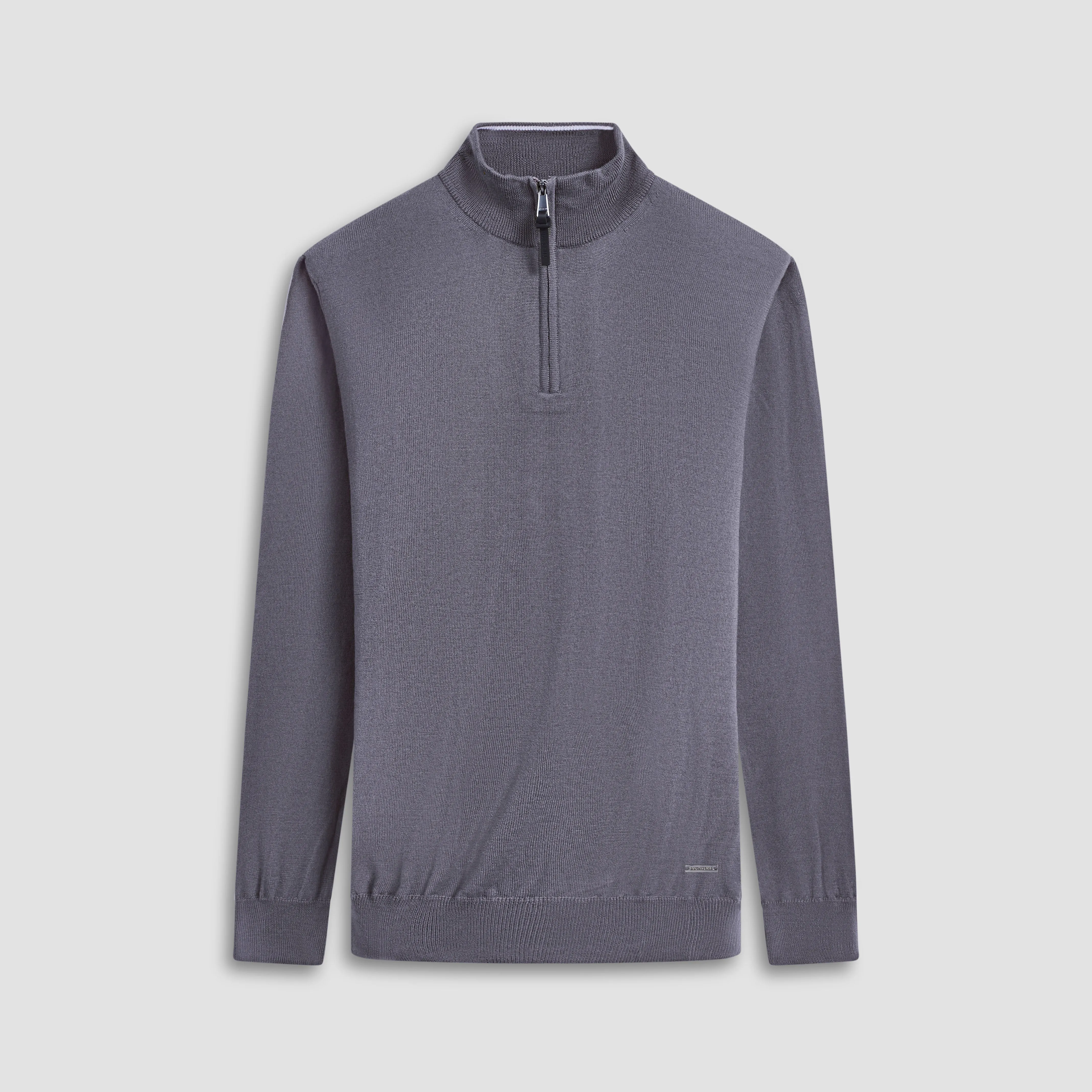 Spencer Quarter-Zip Super Merino Sweater sold by Bugatchi