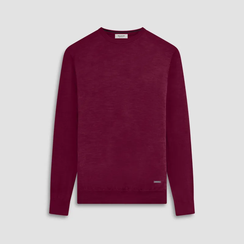 Scott Crew Neck Super Merino Sweater made by Bugatchi