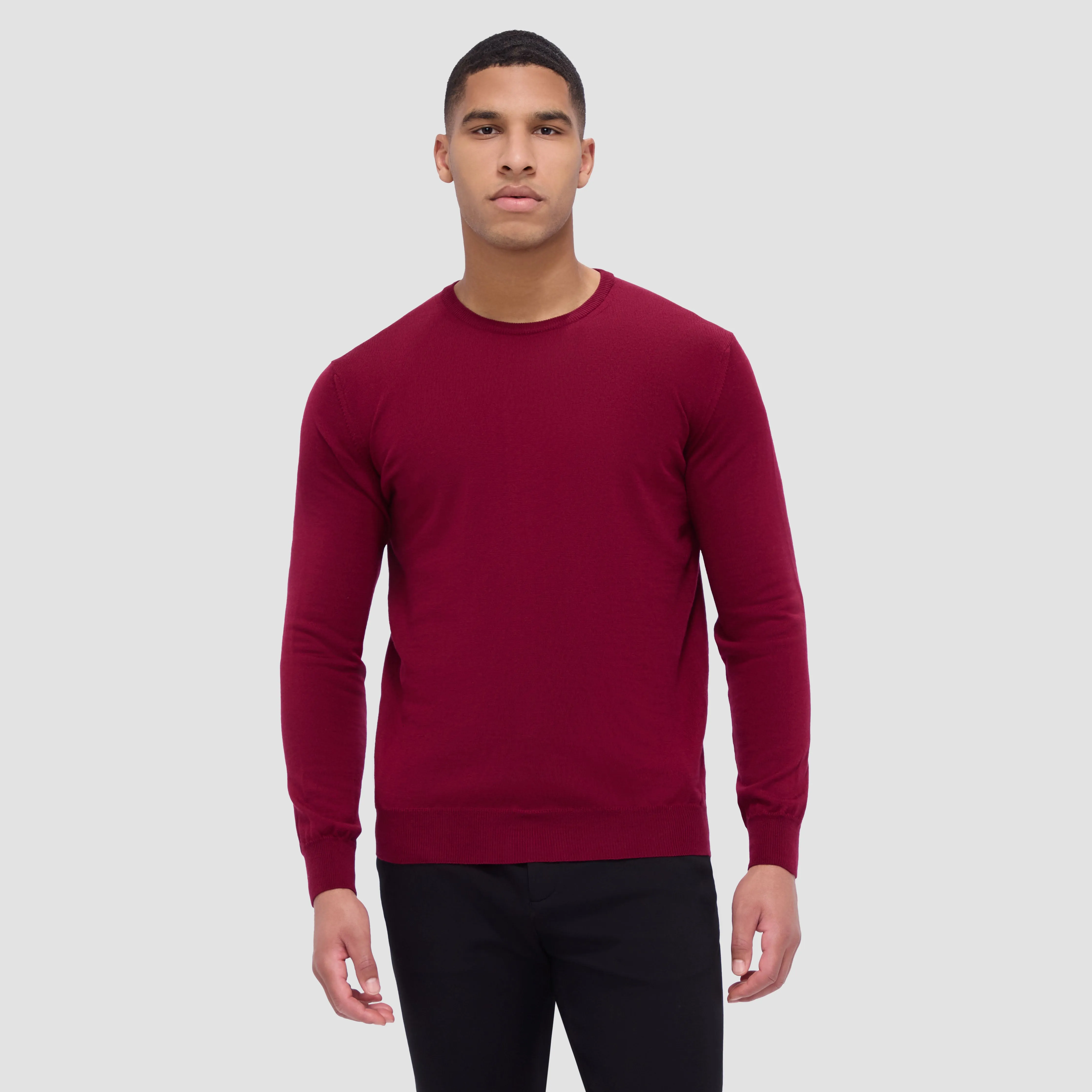 Scott Crew Neck Super Merino Sweater sold by Bugatchi product image thumbnail 2