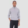 Spencer Quarter-Zip Super Merino Sweater sold by Bugatchi