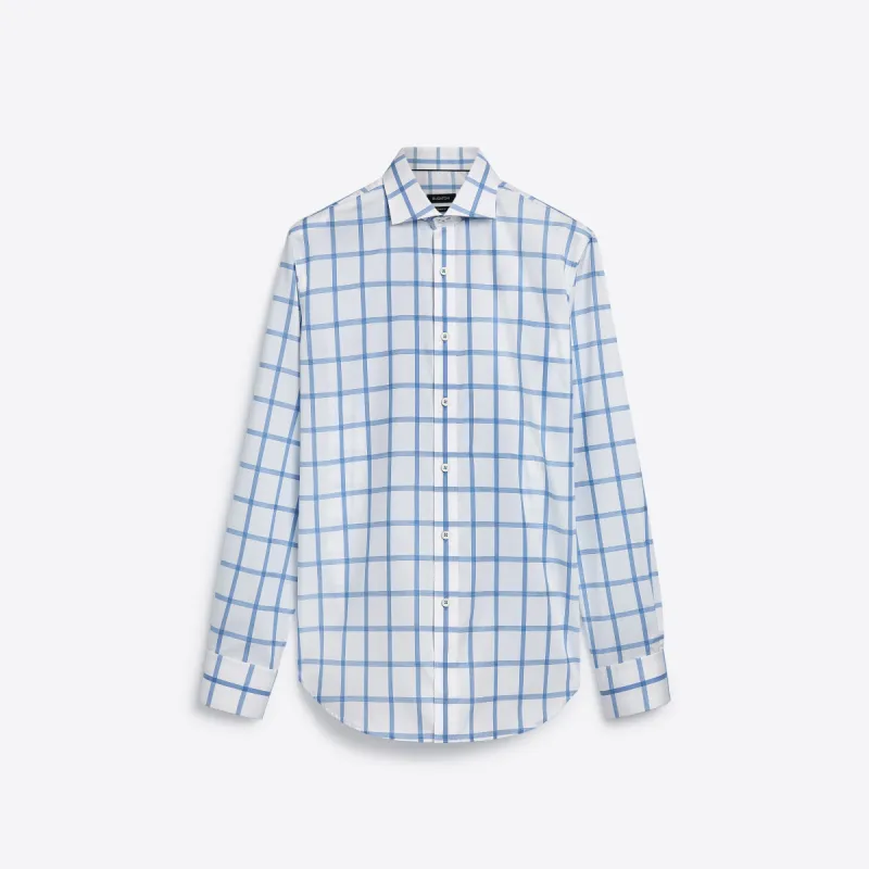Windowpane Check Cotton Shirt sold by Bugatchi