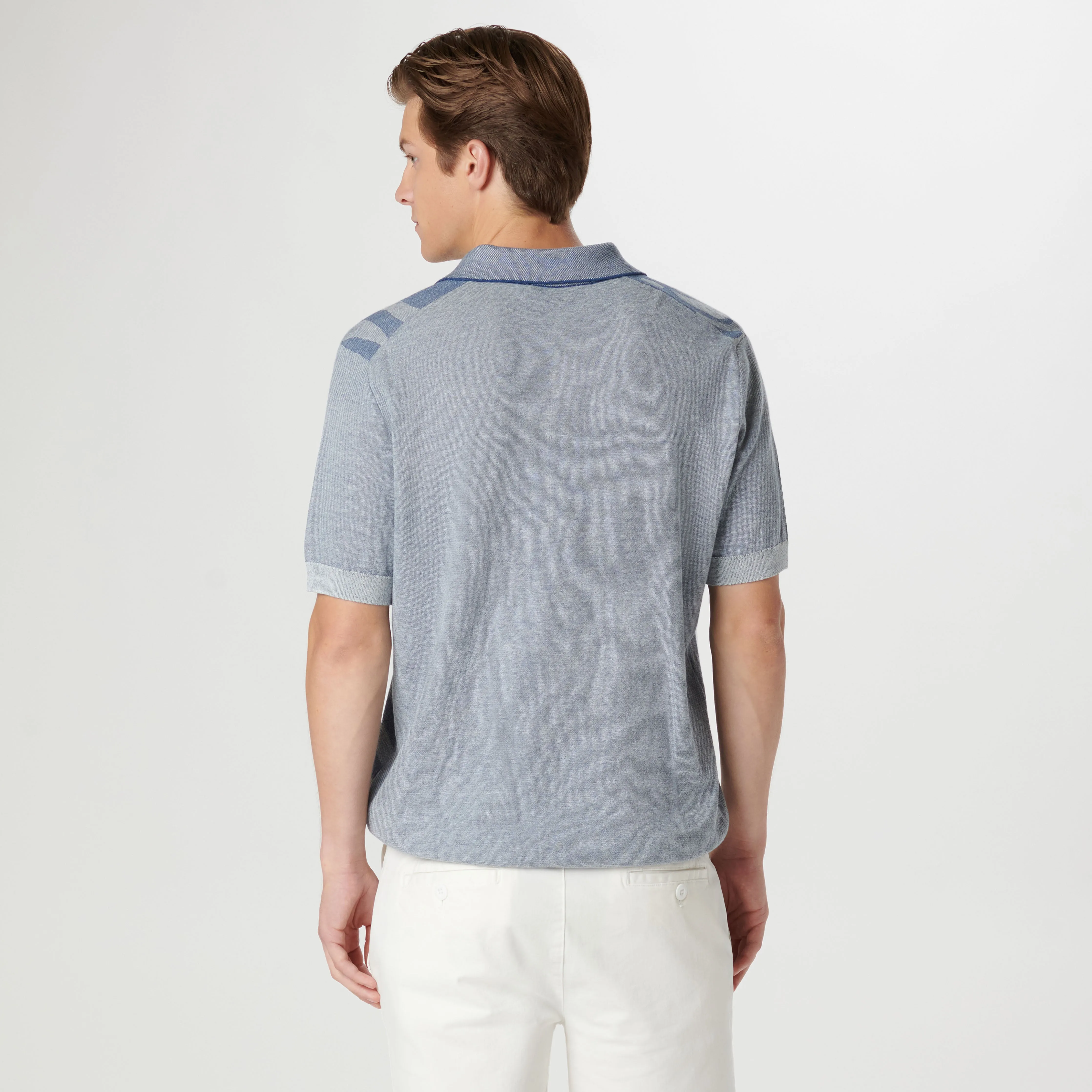 Abstract Print Short Sleeve Johnny Sweater sold by Bugatchi product image thumbnail 4