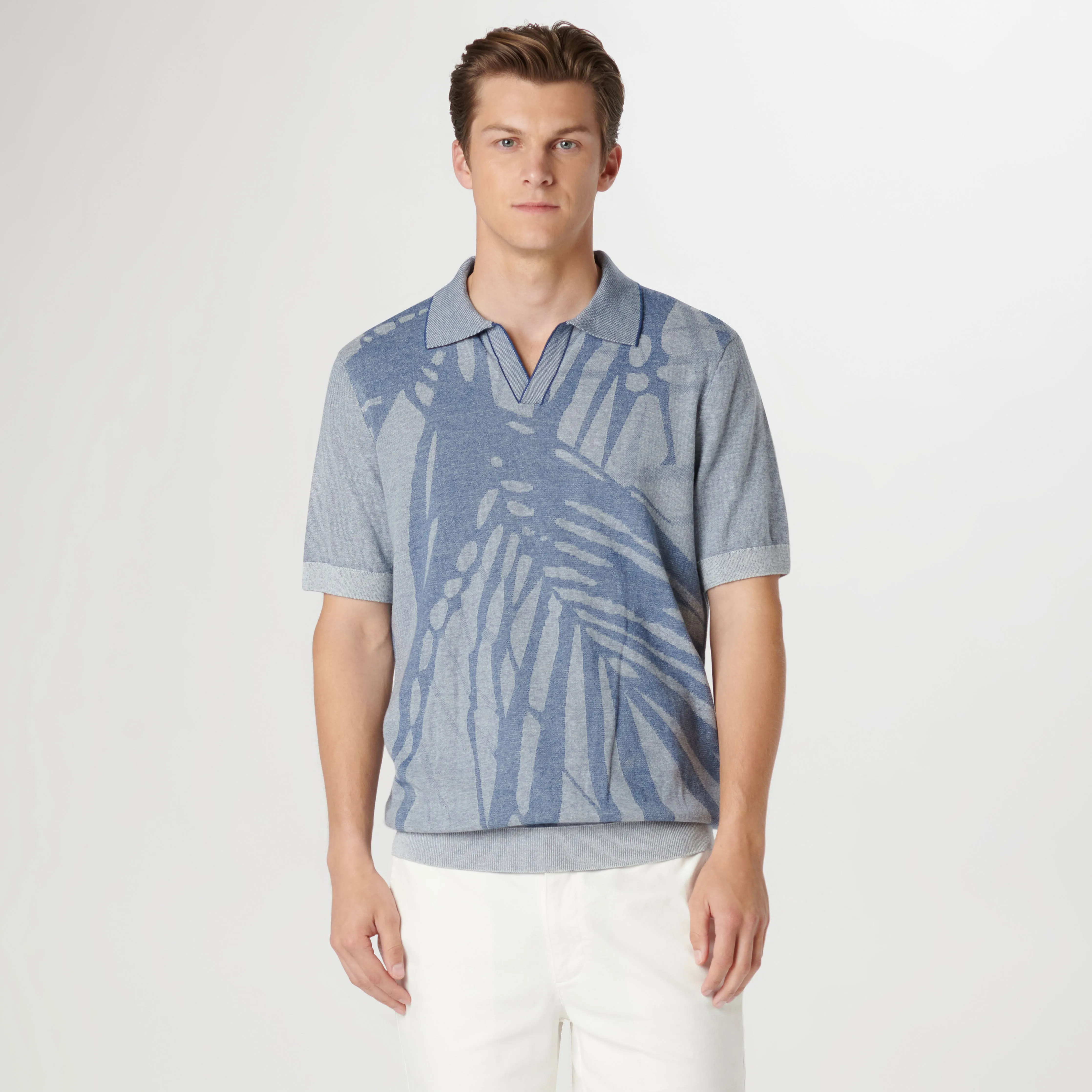 Abstract Print Short Sleeve Johnny Sweater sold by Bugatchi product image thumbnail 2