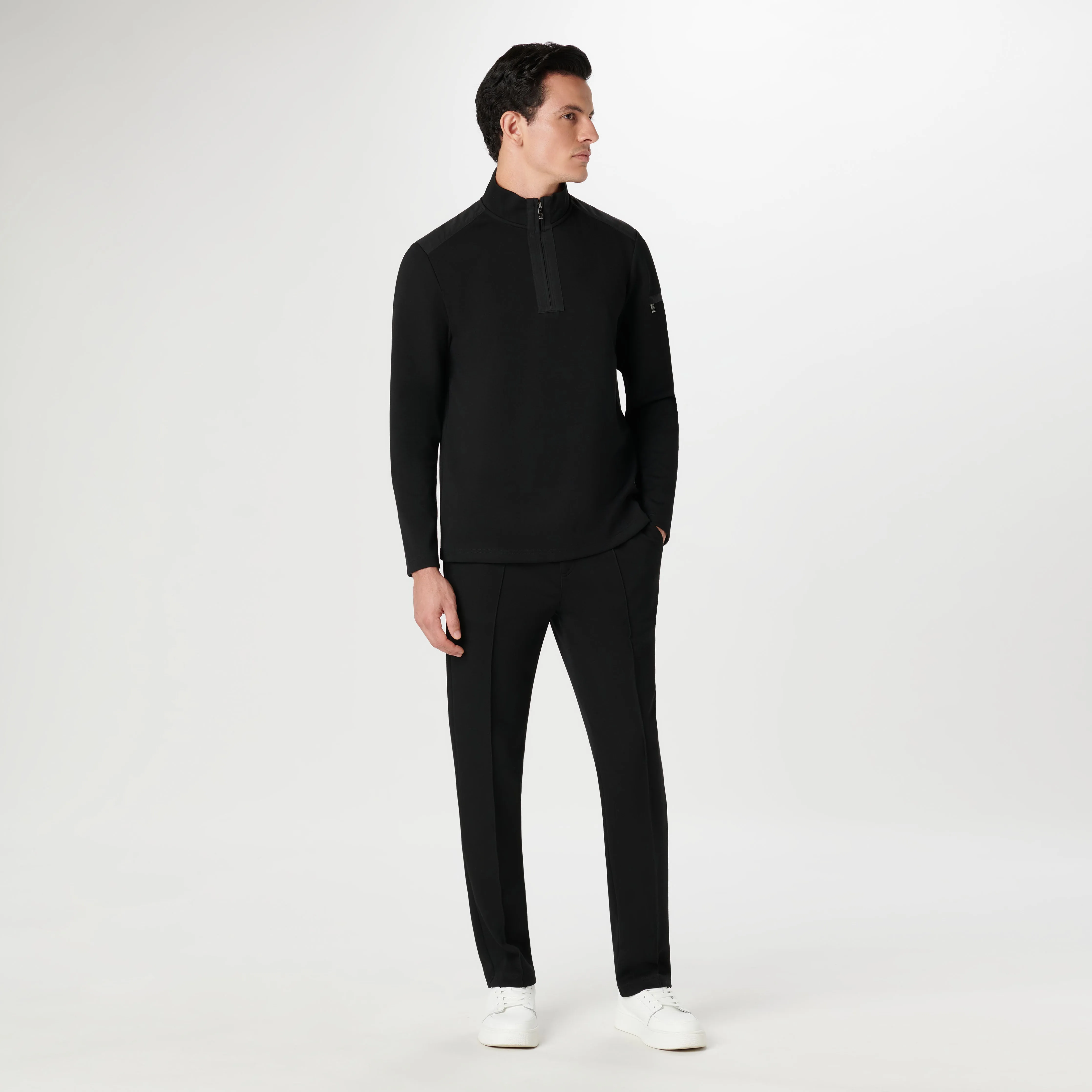 Soft Touch Performance Quarter Zip Pullover sold by Bugatchi product image thumbnail 5