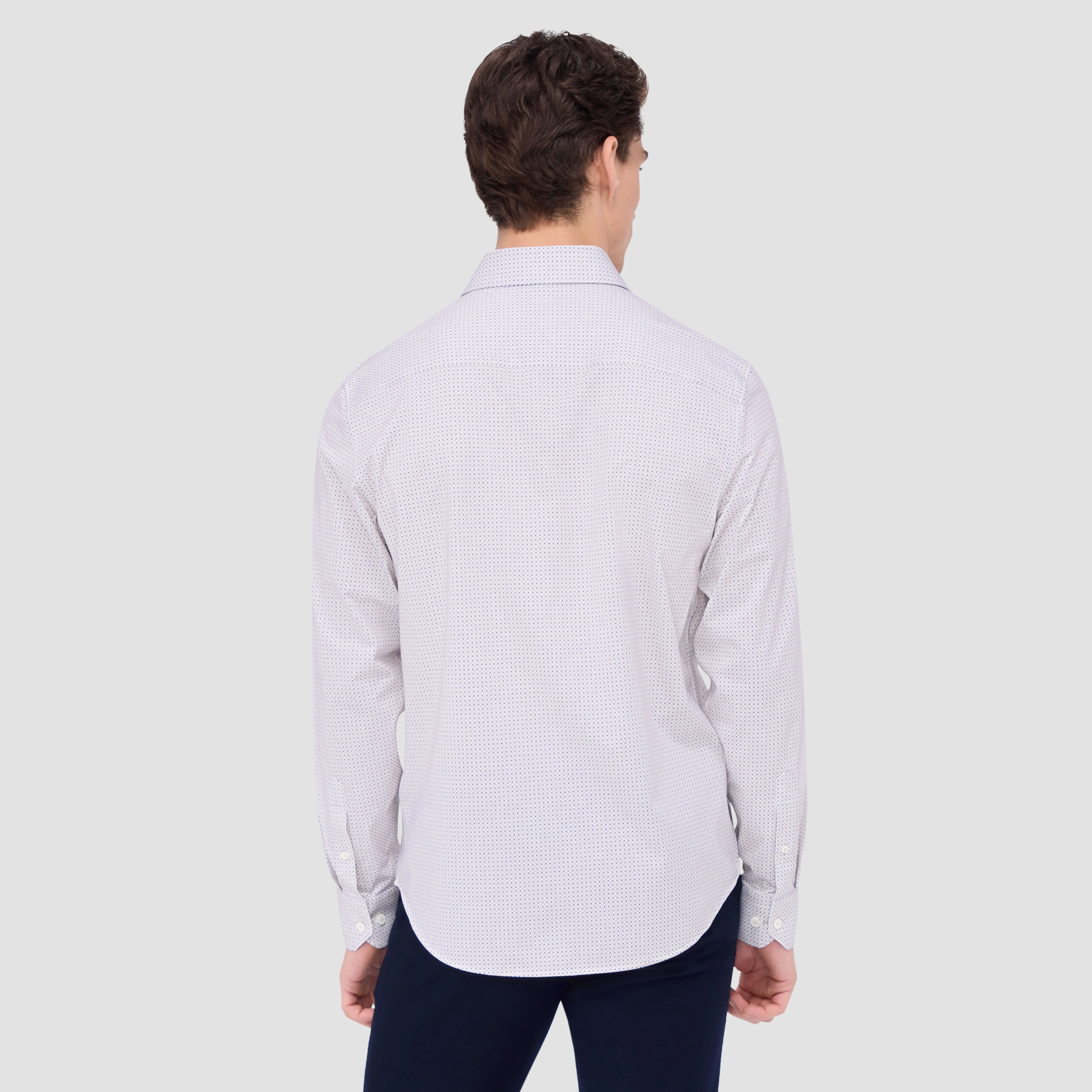 James Mini Check OoohCotton Shirt sold by Bugatchi product image thumbnail 4