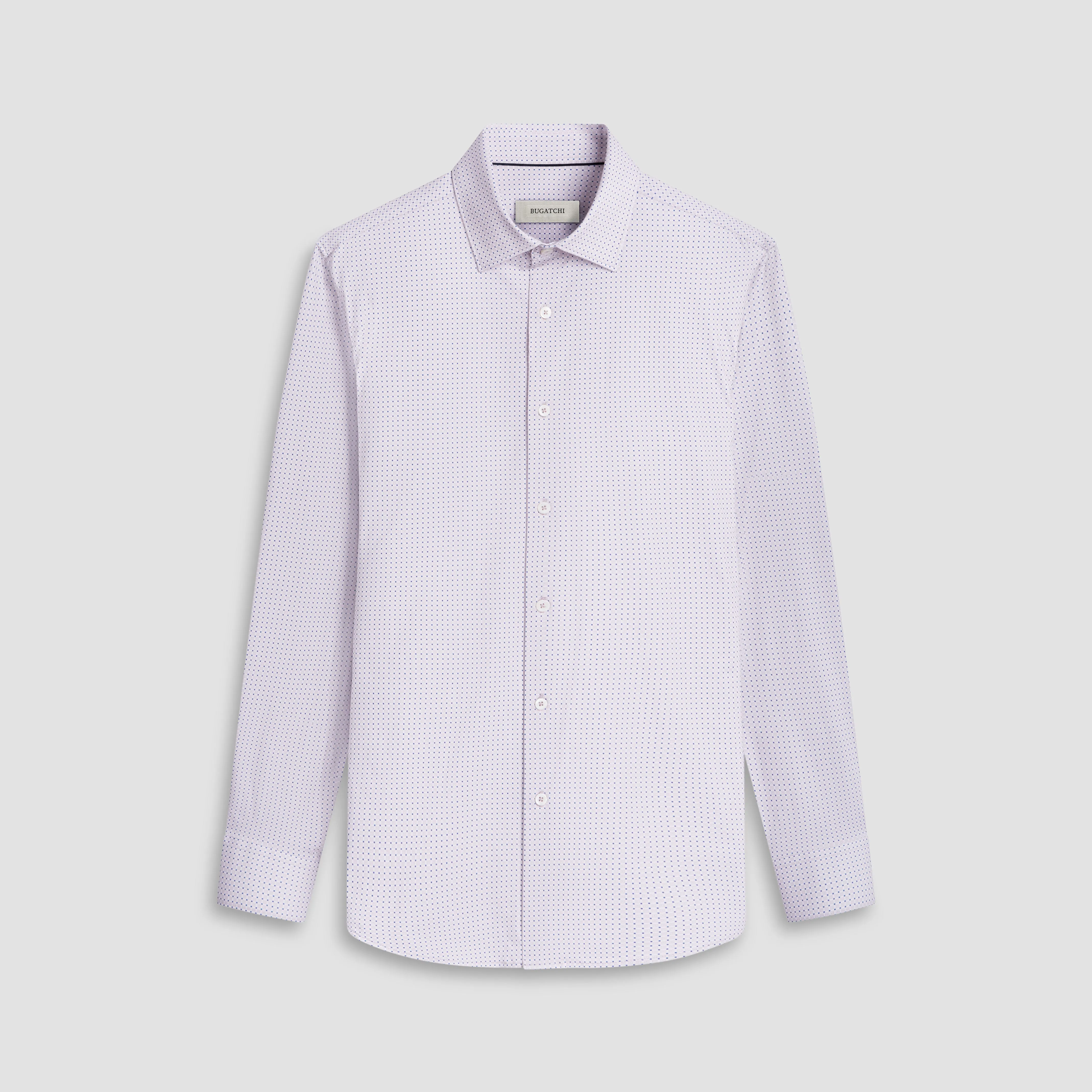 James Mini Check OoohCotton Shirt sold by Bugatchi