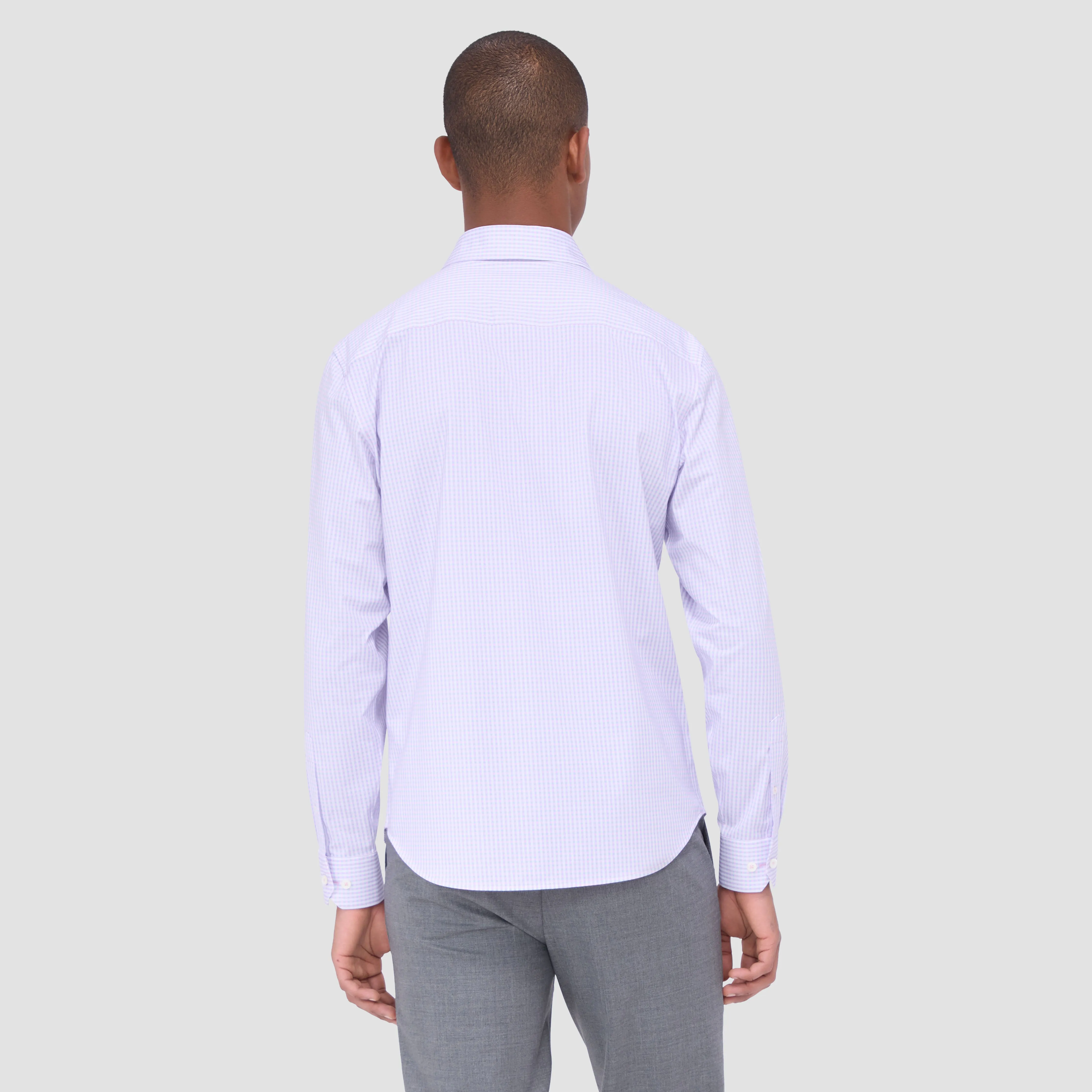 James Mini Check OoohCotton Shirt sold by Bugatchi product image thumbnail 4