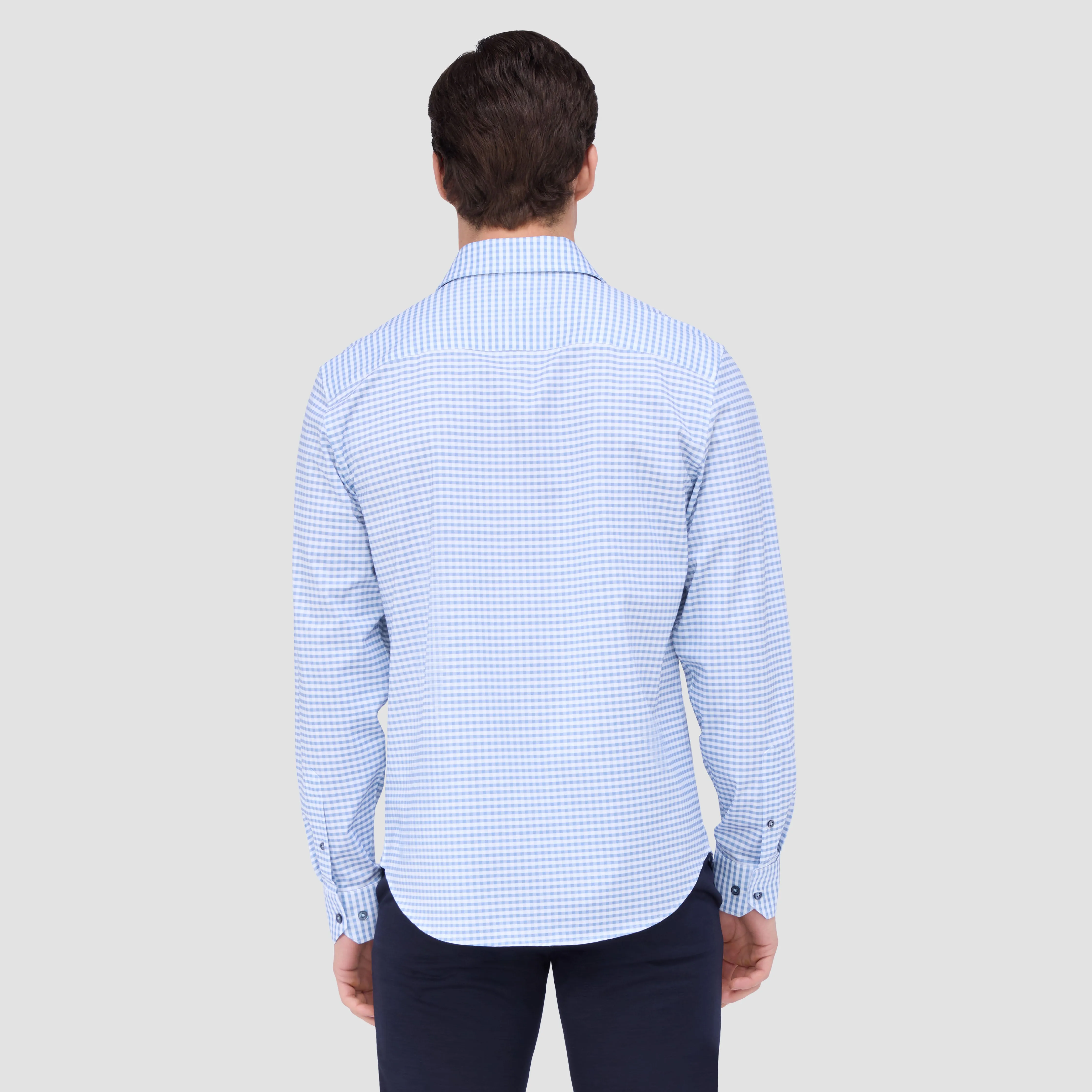 James Gingham OoohCotton Shirt sold by Bugatchi product image thumbnail 4