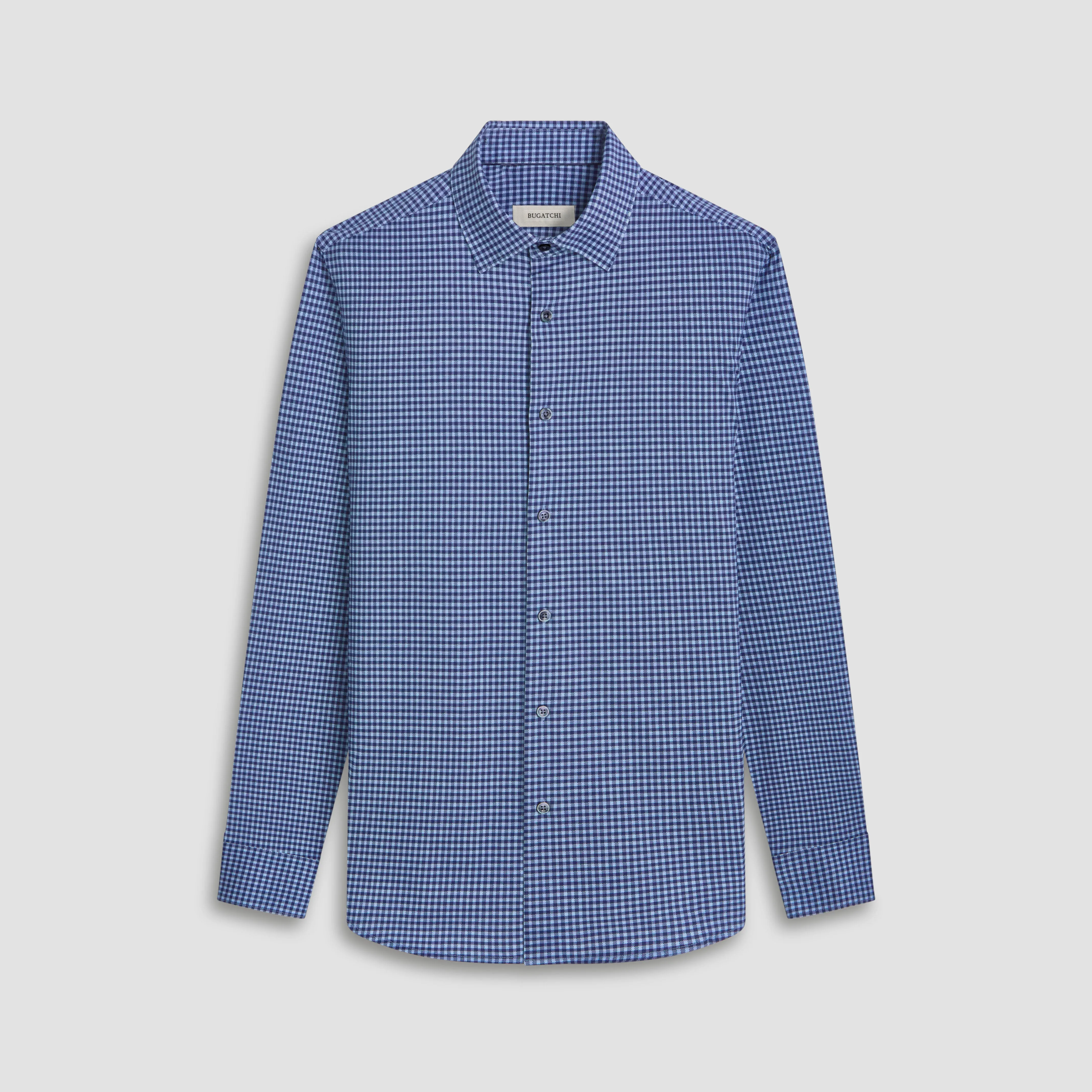 James Checkered OoohCotton Shirt sold by Bugatchi