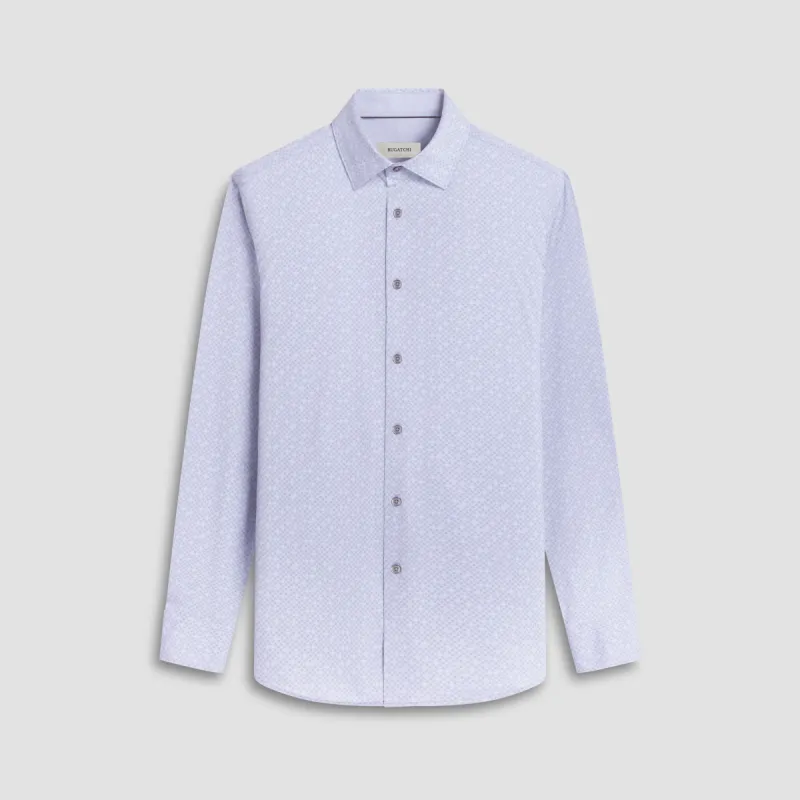 Jimmy Double Sided Geometric/Solid OoohCotton Shirt sold by Bugatchi
