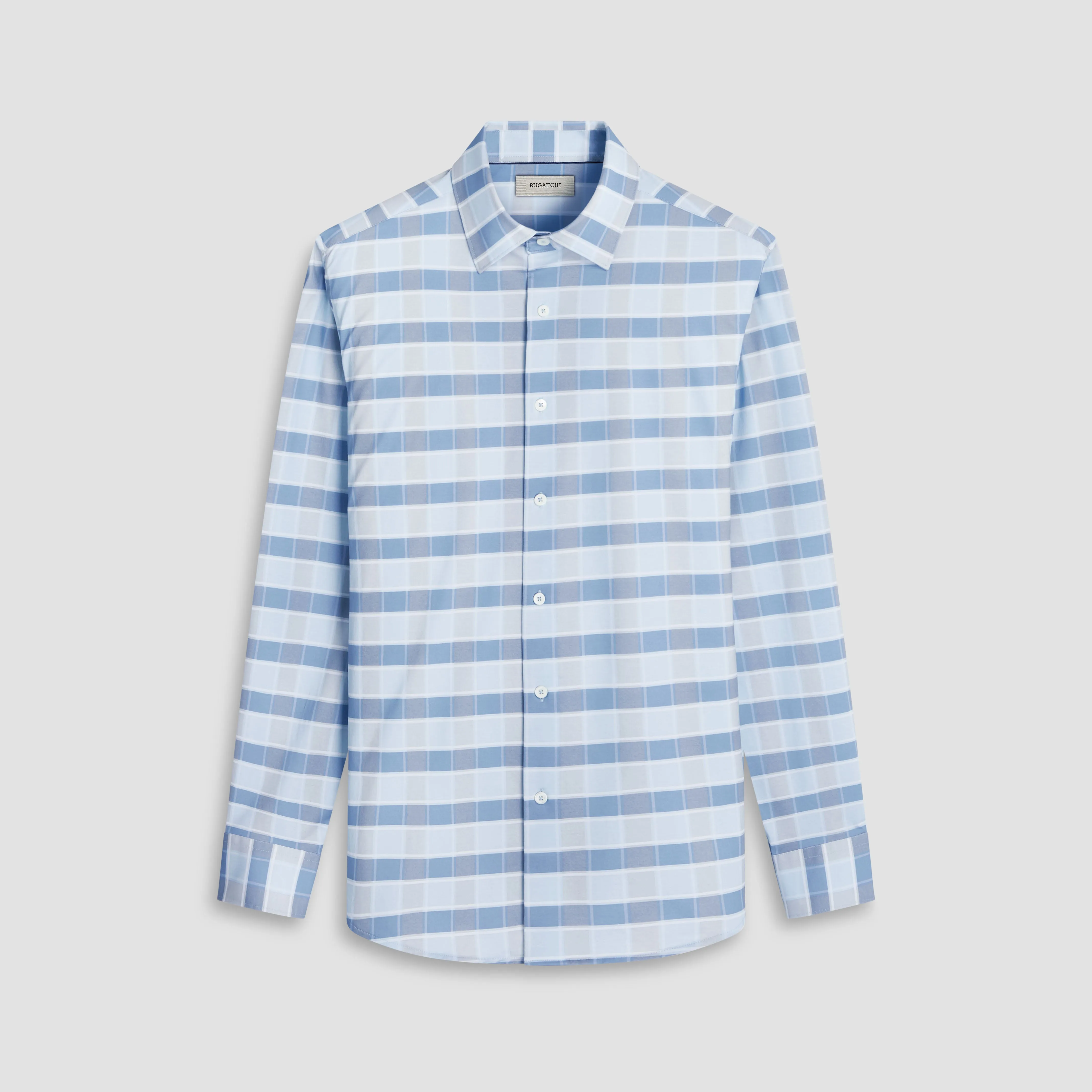 James Checkered OoohCotton Shirt sold by Bugatchi