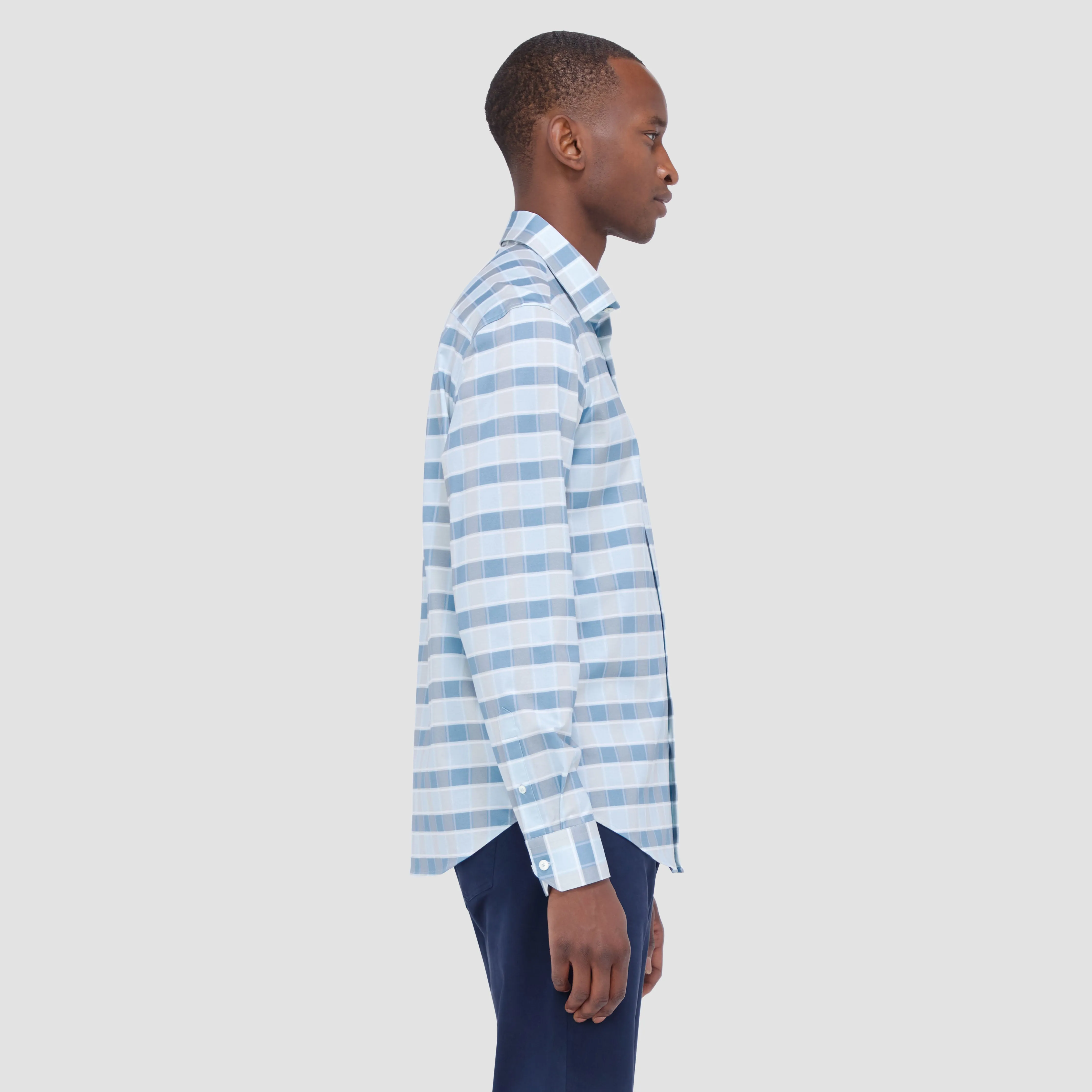 James Checkered OoohCotton Shirt sold by Bugatchi product image thumbnail 3