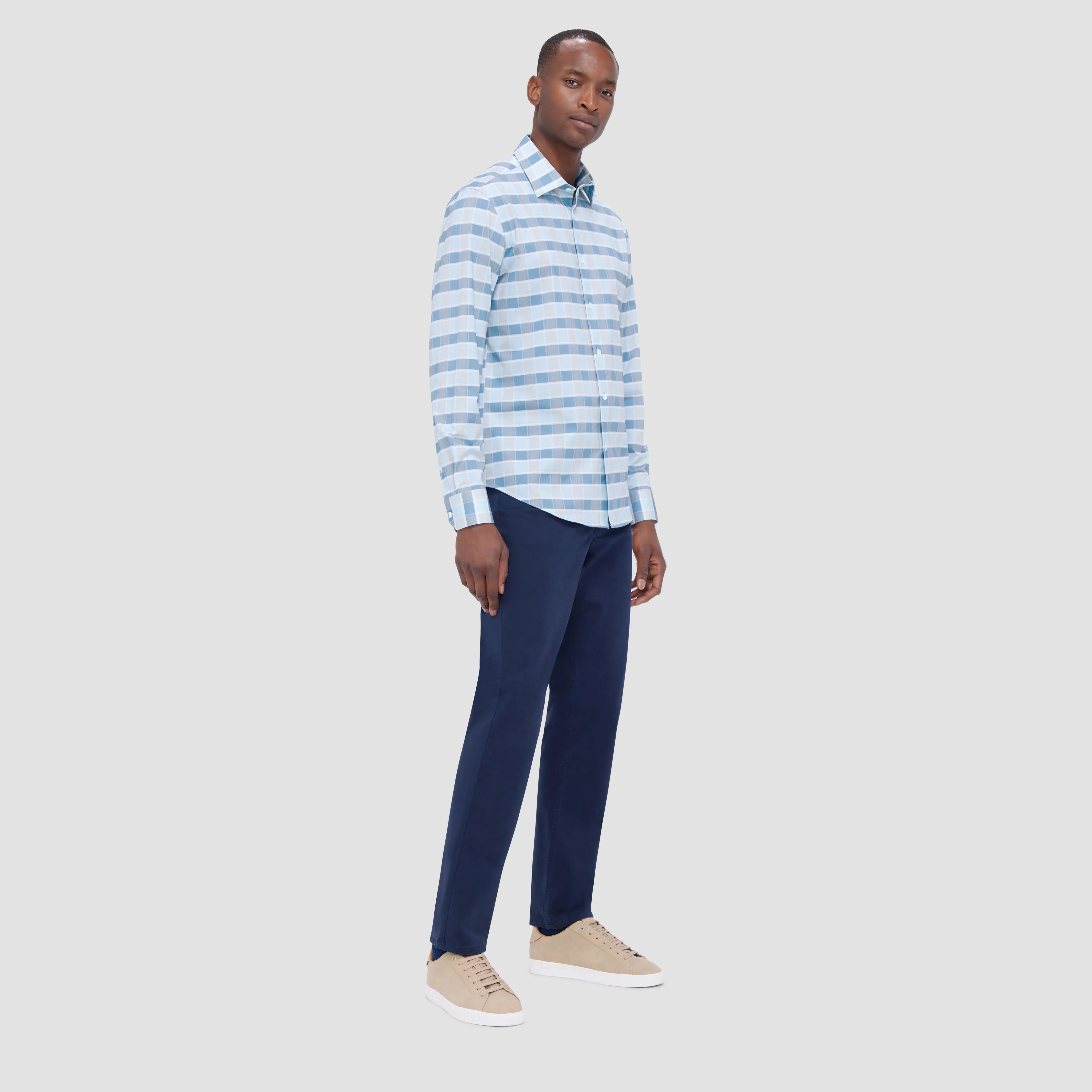 James Checkered OoohCotton Shirt sold by Bugatchi product image thumbnail 5