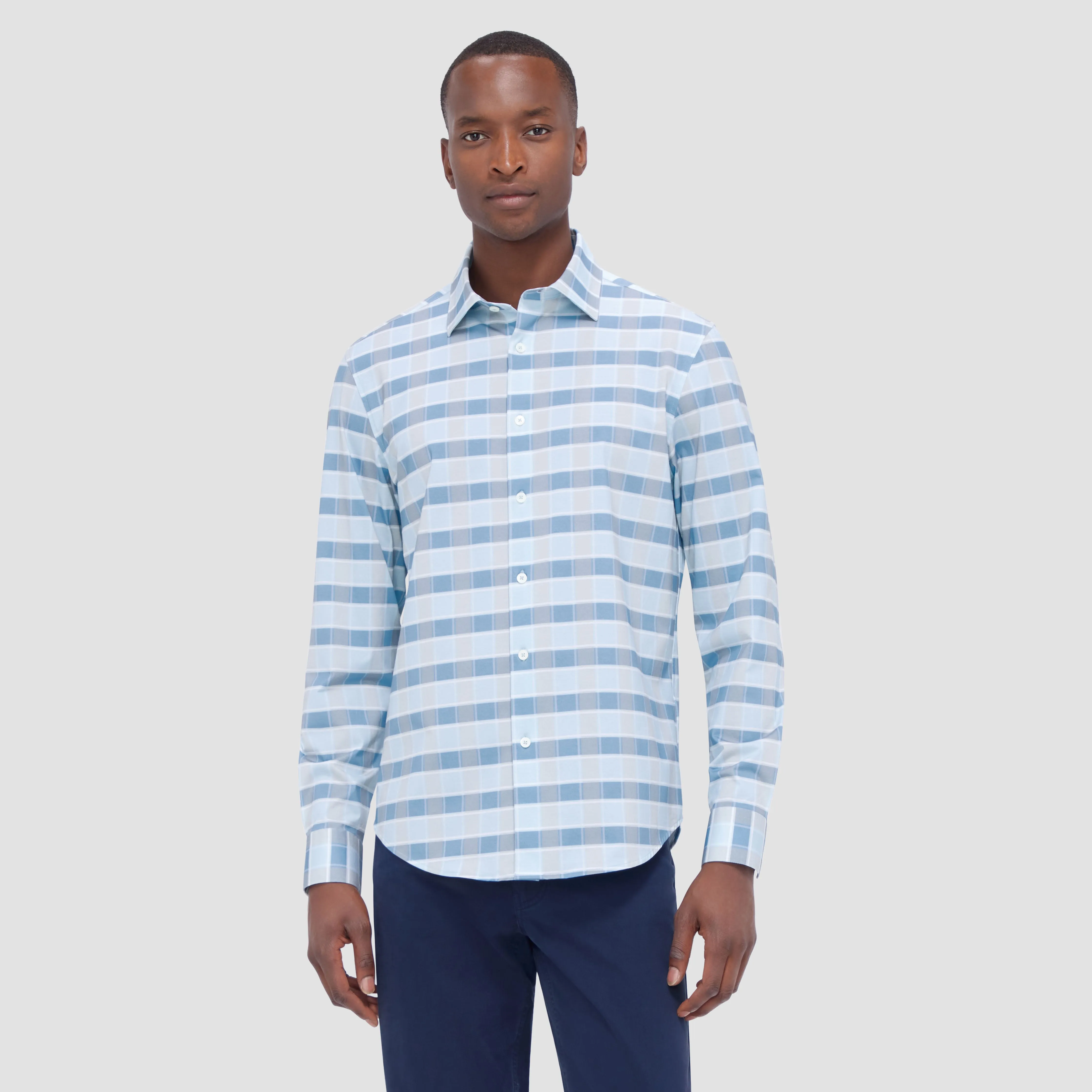 James Checkered OoohCotton Shirt sold by Bugatchi product image thumbnail 2